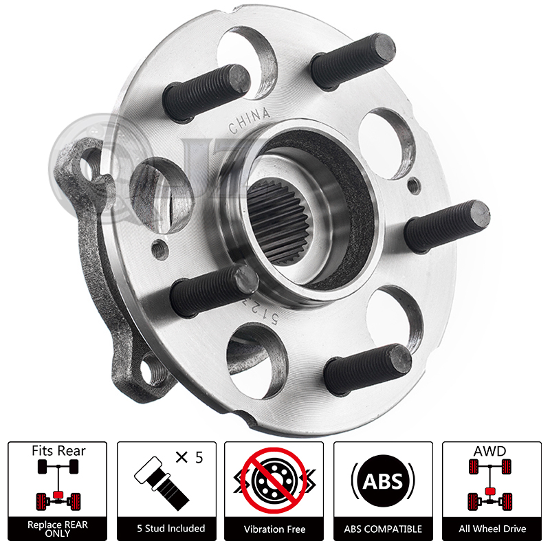 20072013 Honda CRV CRV 4WD Replacement Rear Wheel Hub Bearing Assembly Stud 09 eBay
