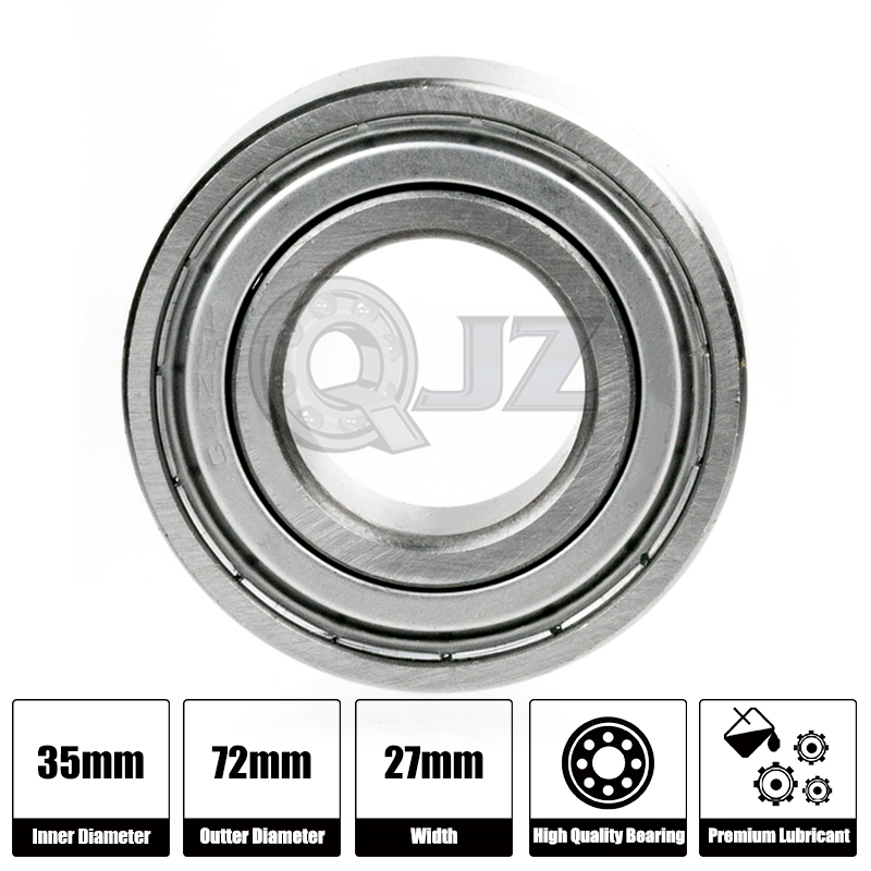 1x 5207-ZZ Double Row Seals Ball Bearing 72Mm 35Mm 27Mm 2Z Seal