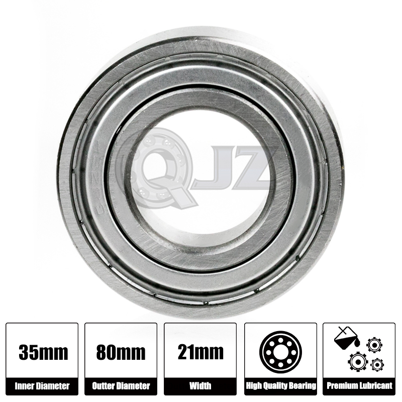 2x 6307-Ball Bearing 35mm x 80mm x 21mm Premium Deep Groove QJZ Free Shipping
