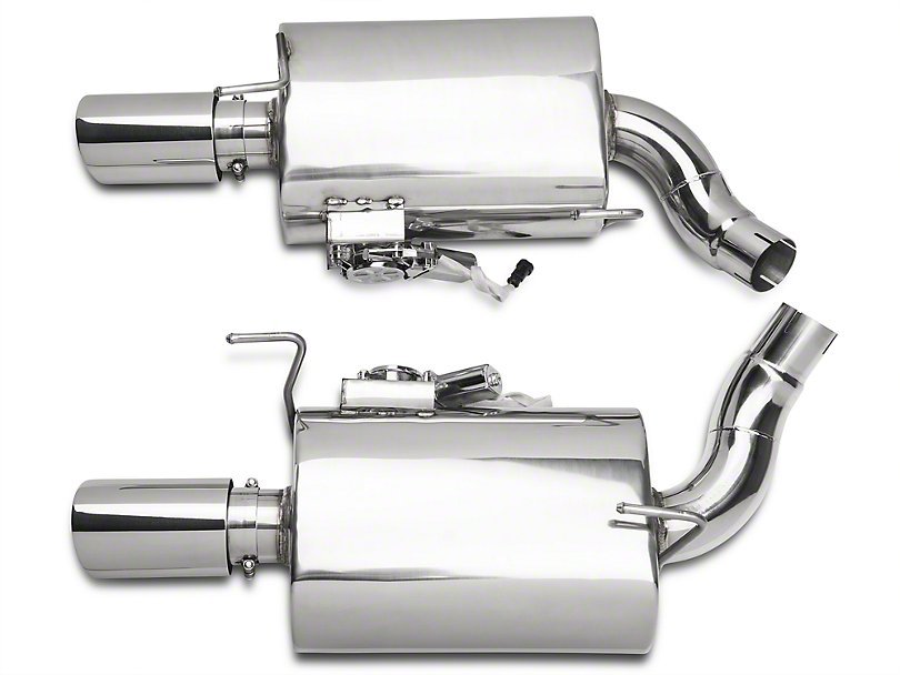 Xforce AxleBack/Dual Rear Varex Mufflers Exhaust for Ford Mustang GT