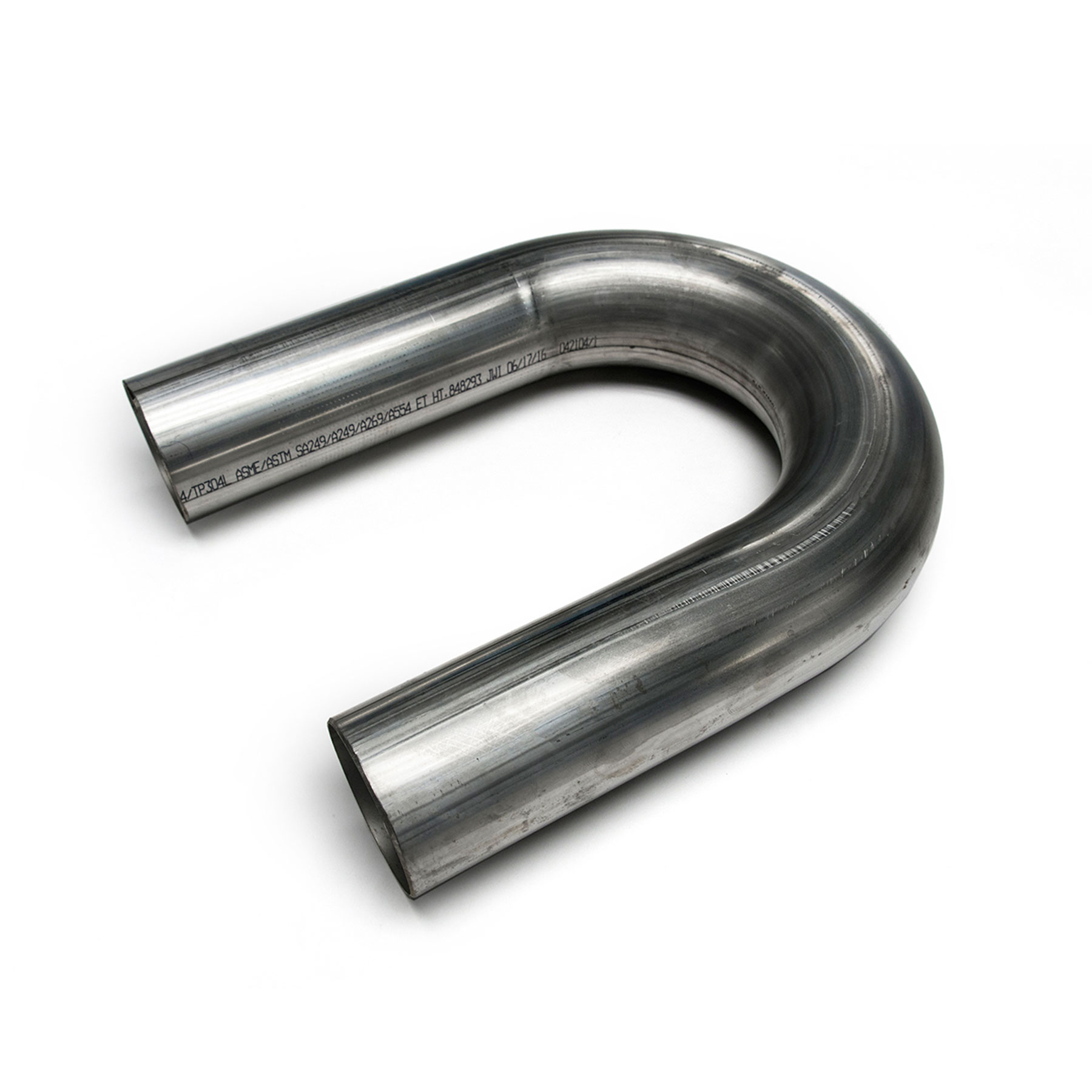 2.5/" 45 180 U 304 Stainless Mandrel Bend Pipe Tube
