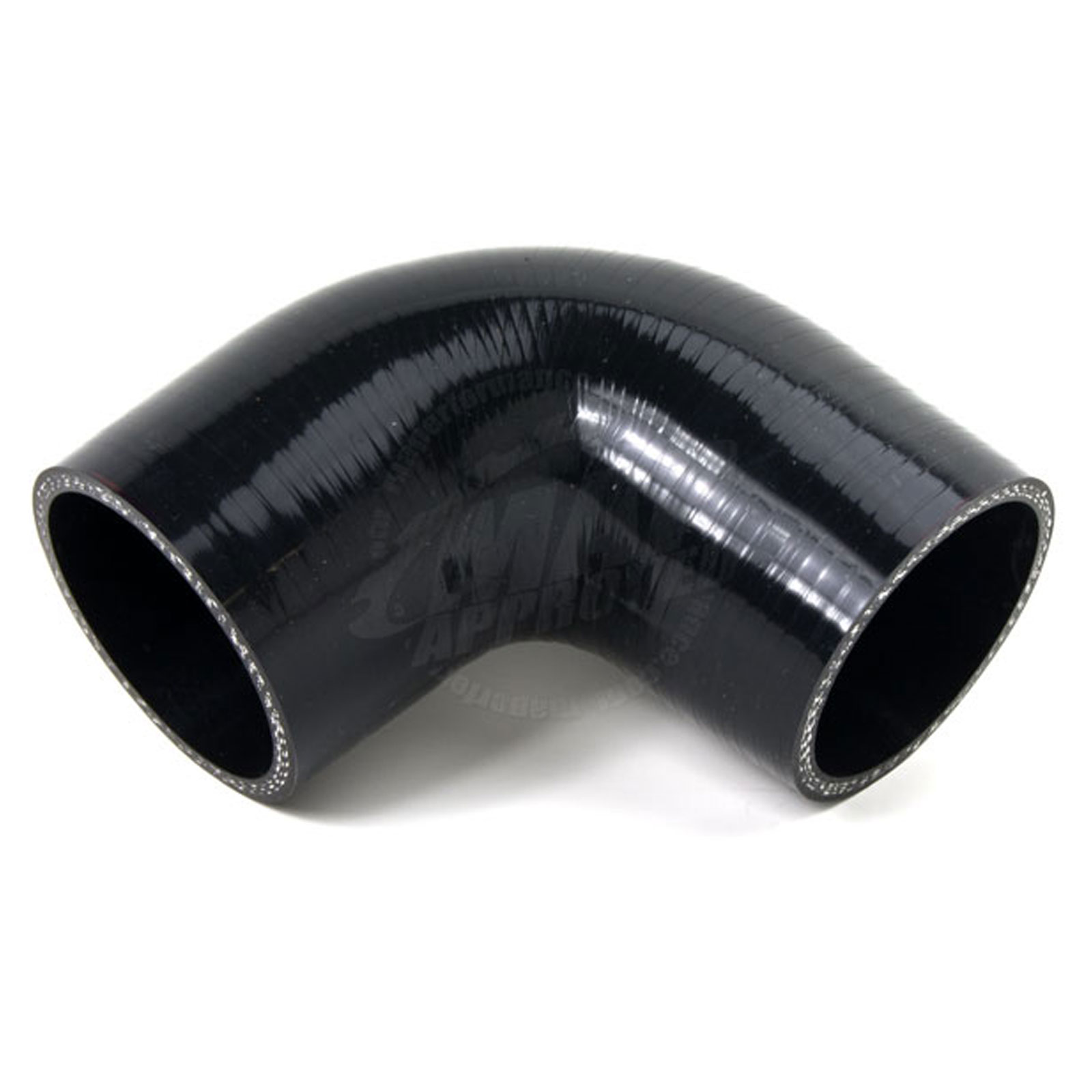 Squirrelly 2.25 Inch Black Straight Silicone Coupler Pipe Intake Turbo Intercooler w// 2x T-Bolt Clamps