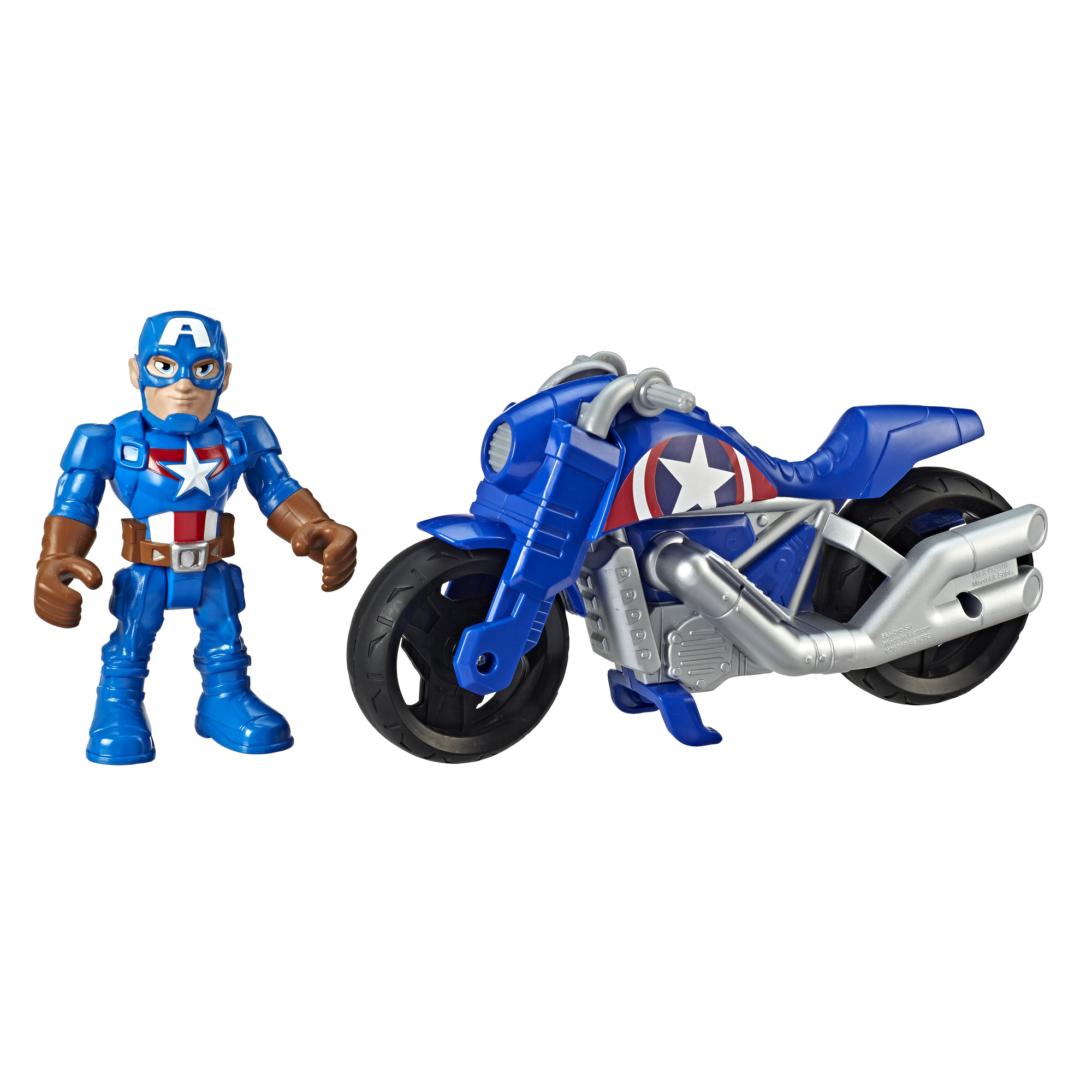 Playskool Heroes Marvel Super Hero Adventures Captain America Victory Racer | eBay