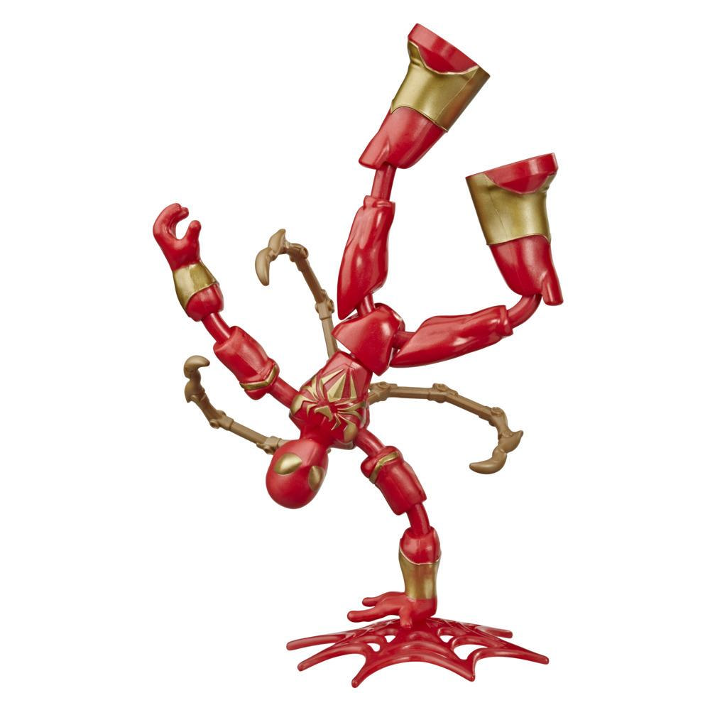 Marvel Spider Man Bend And Flex Iron Spider Action Figure 6 Inch Flexible Ebay