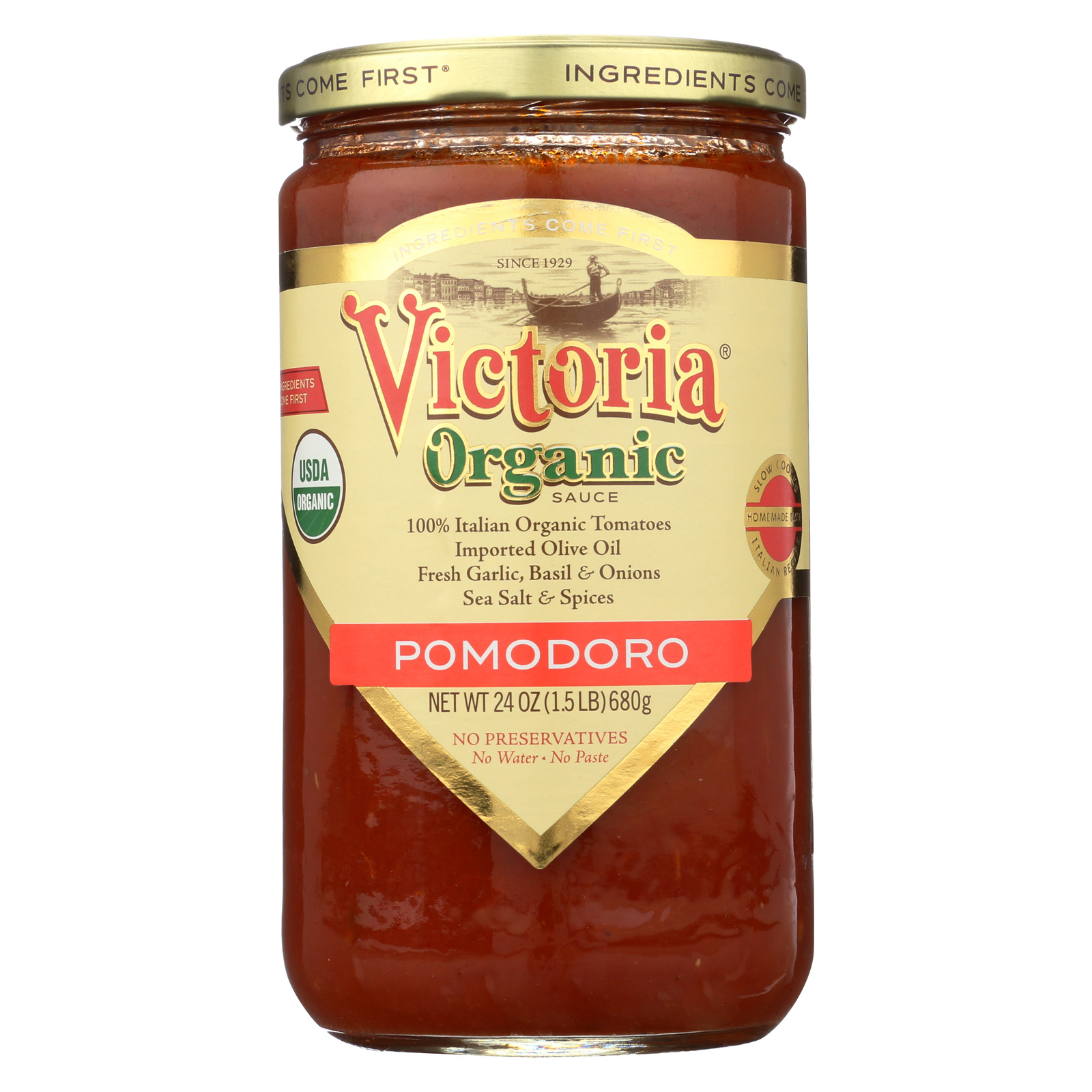 Victoria Organic Pasta Sauce Pomodoro Case of 6 24 oz. eBay