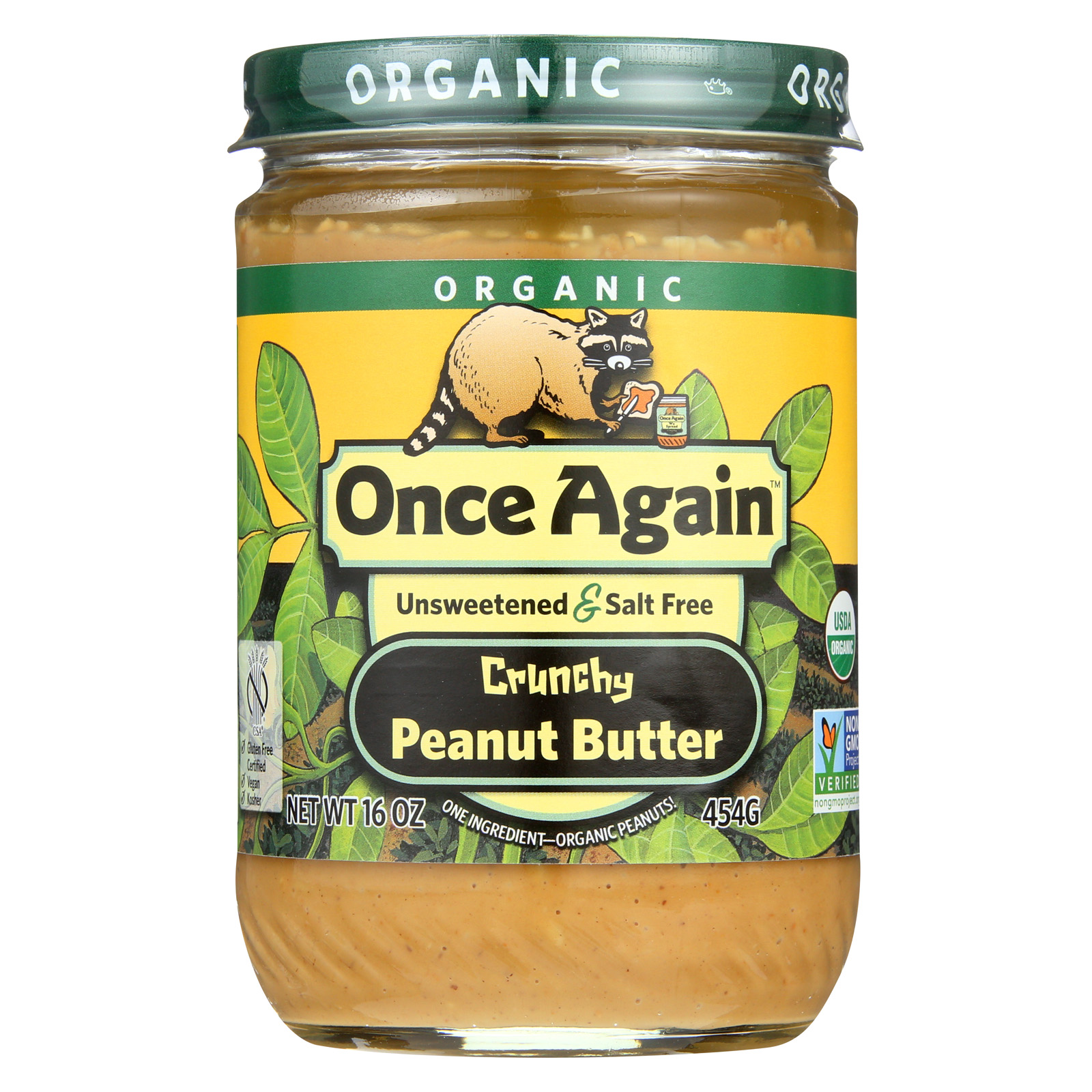 Once Again Organic No Salt Butter Peanut Case of 12 16 oz. eBay