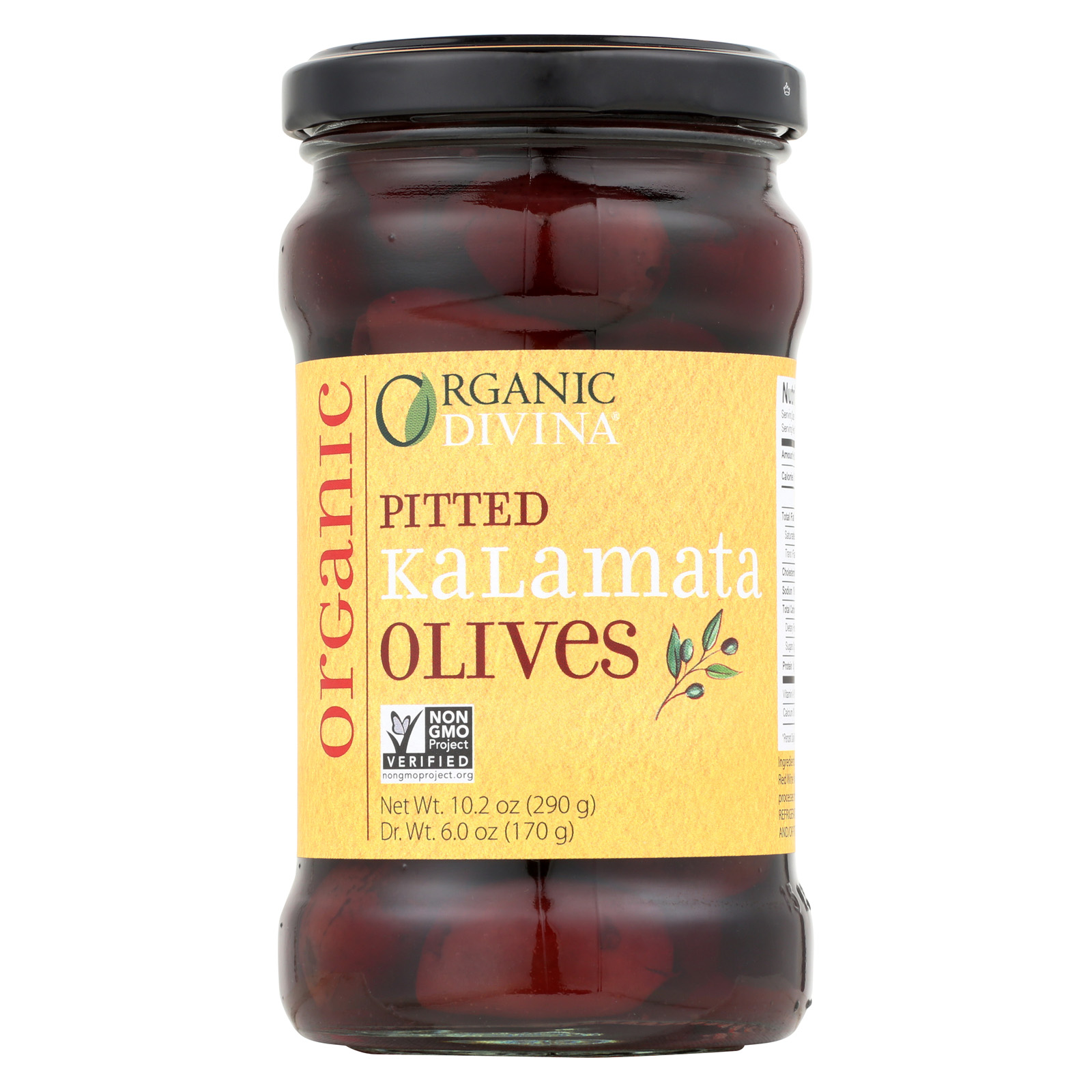 Divina Organic Pitted Kalamata Olives Case of 6 6 oz. eBay