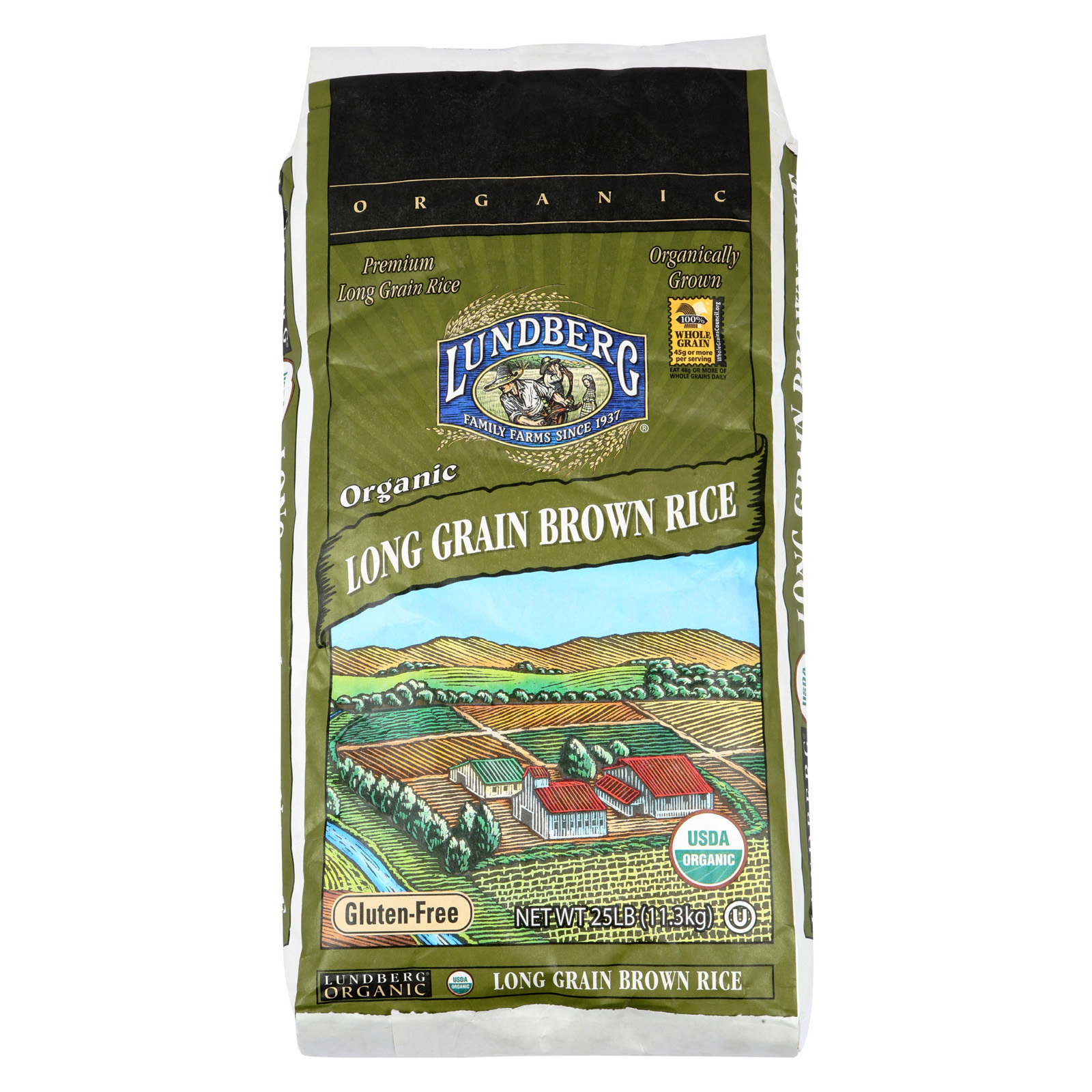 Lundberg Family Farms Organic Long Grain Brown Rice - Case ...