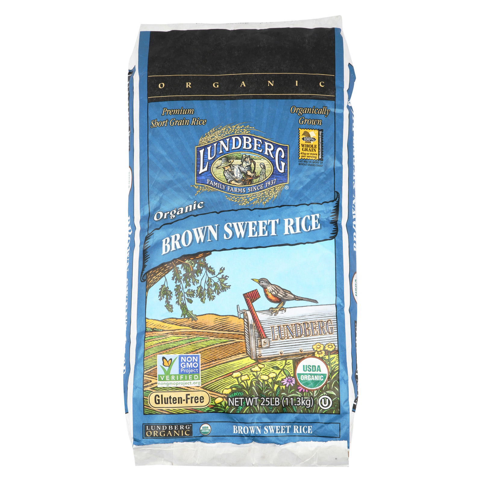 Lundberg Family Farms Organic Brown Sweet Rice - Case of ...