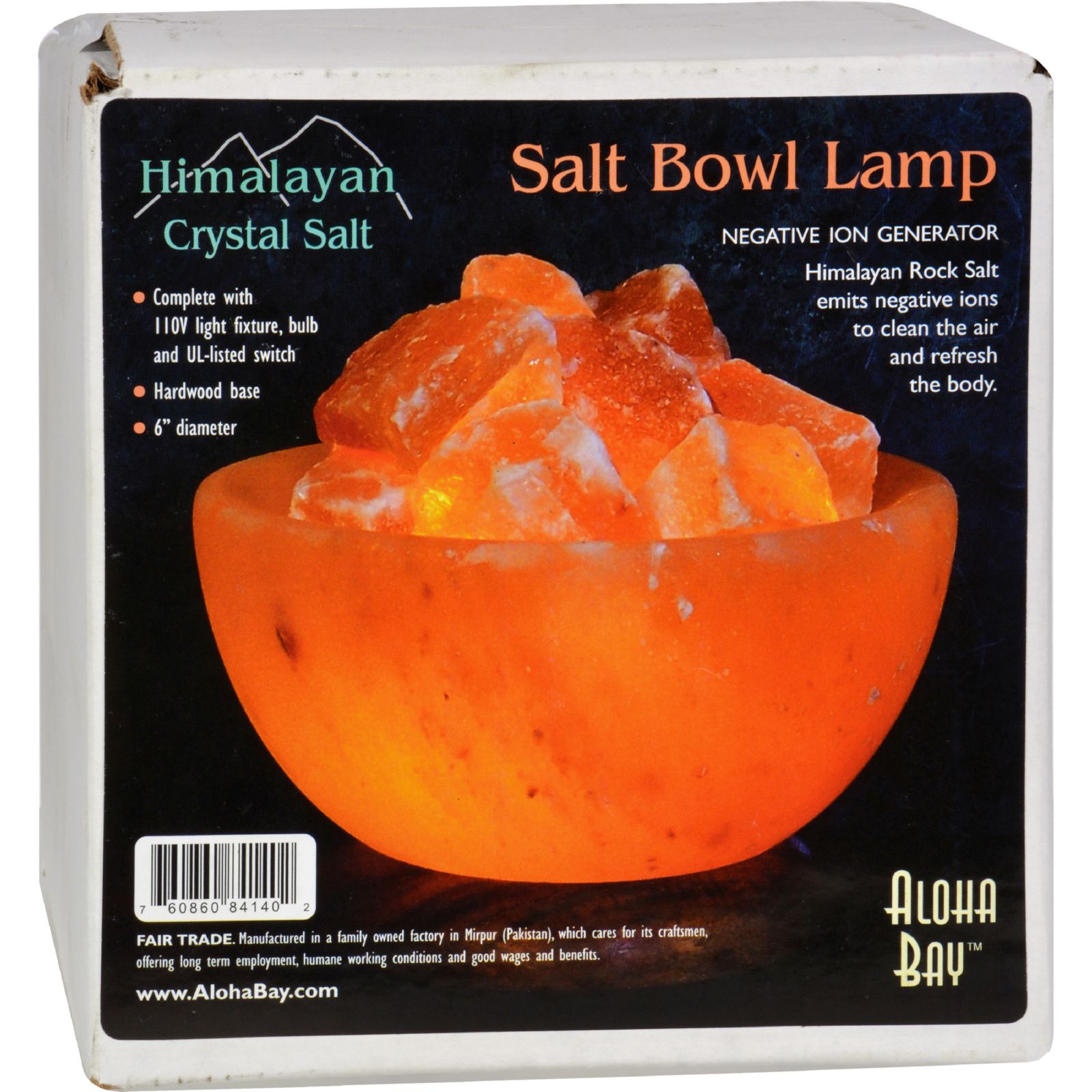 Details About Himalayan Salt Bowl Lamp With Stones