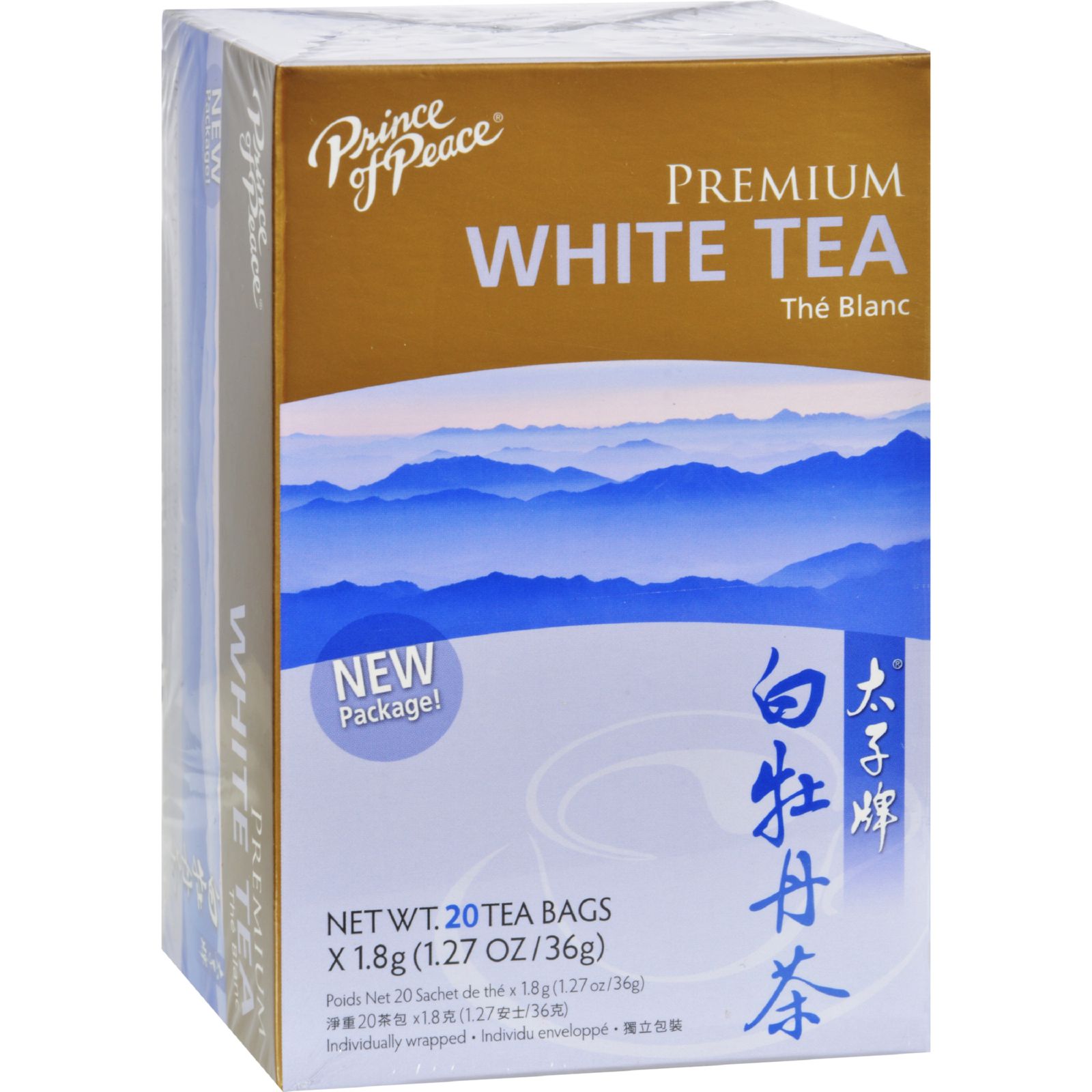Prince of Peace Natural Premium Peony White Tea 20 Tea Bags eBay