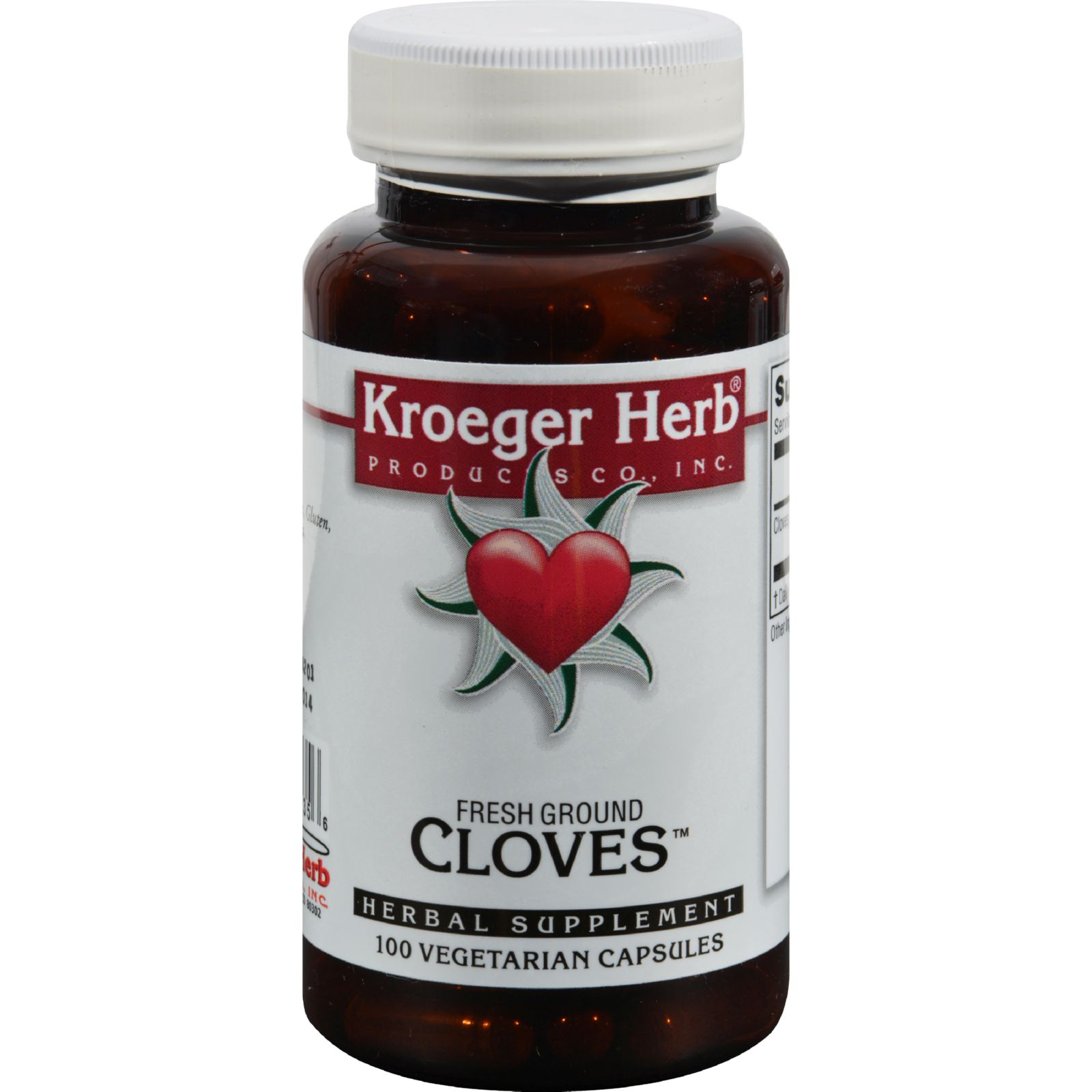 Kroeger Herb Fresh Ground Cloves 450 mg 100 Vegetarian Capsules eBay