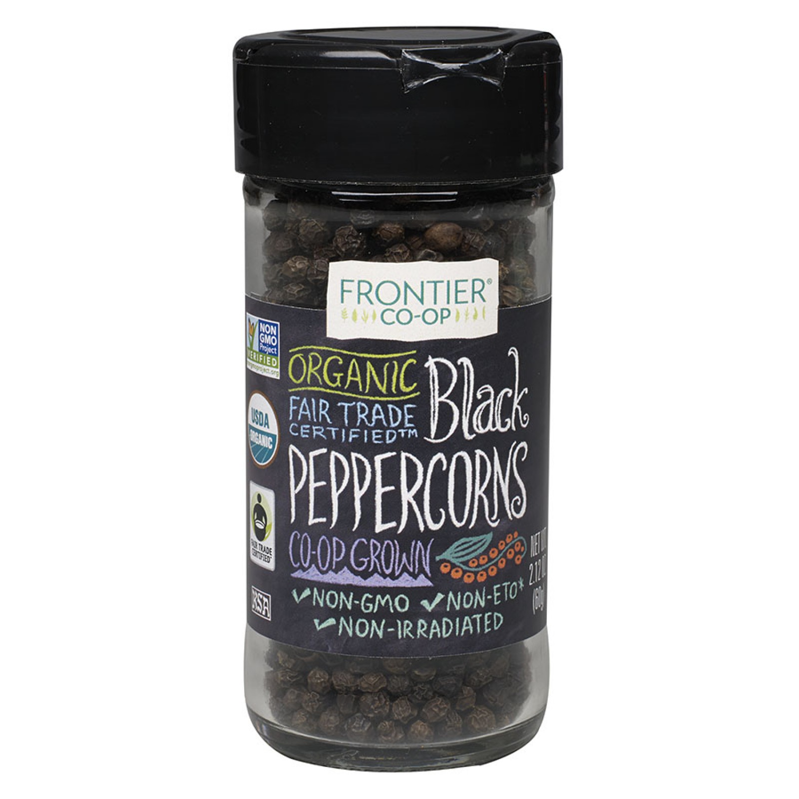 Frontier Herb Peppercorns Organic Fair Trade Certified Whole