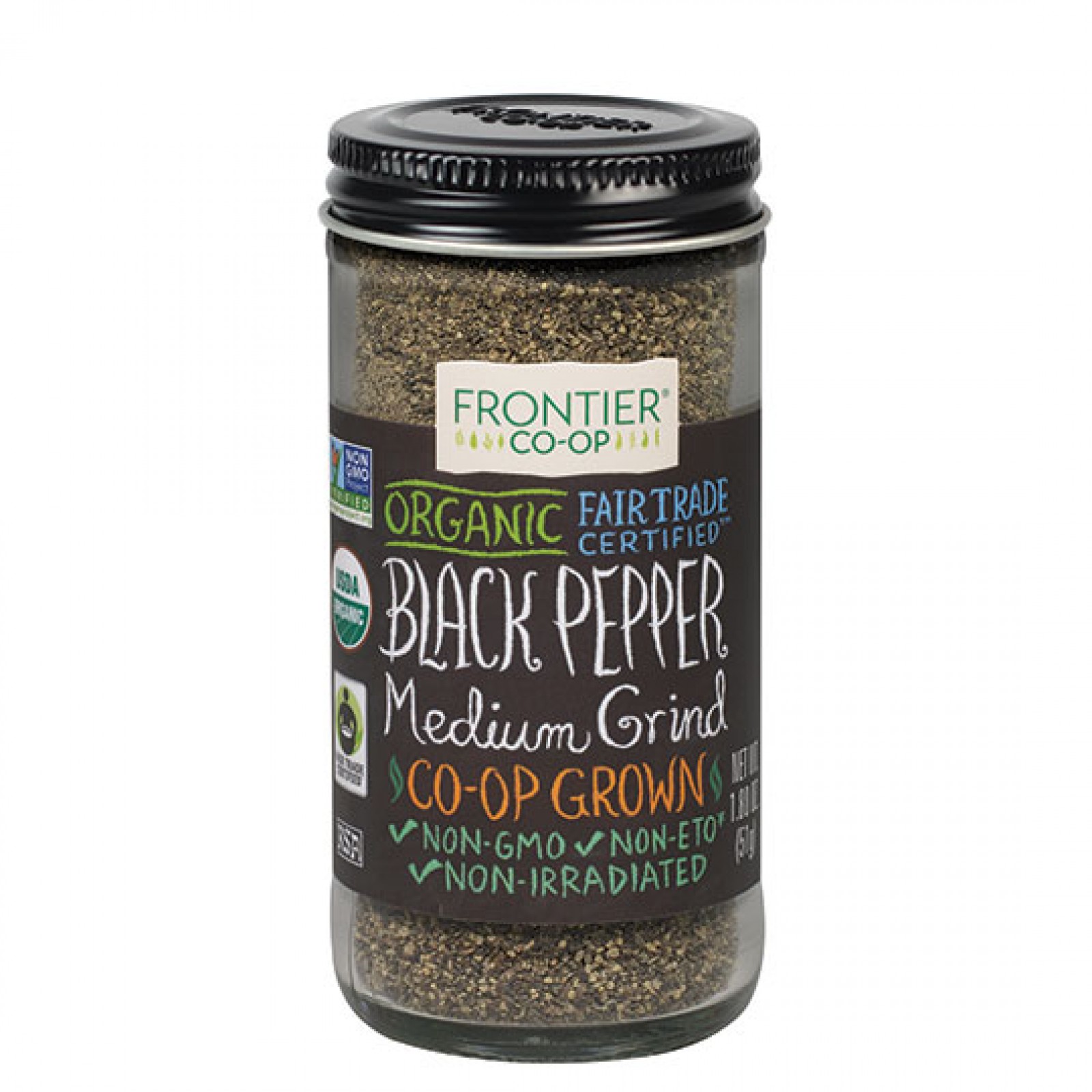Frontier Herb Pepper Organic Fair Trade Certified Black Medium