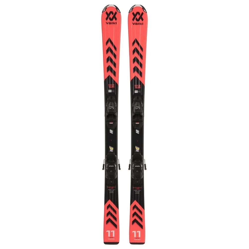 2024 Volkl Racetiger JR Red Skis w/ vMotion JR 7.0 GW Bindings | eBay