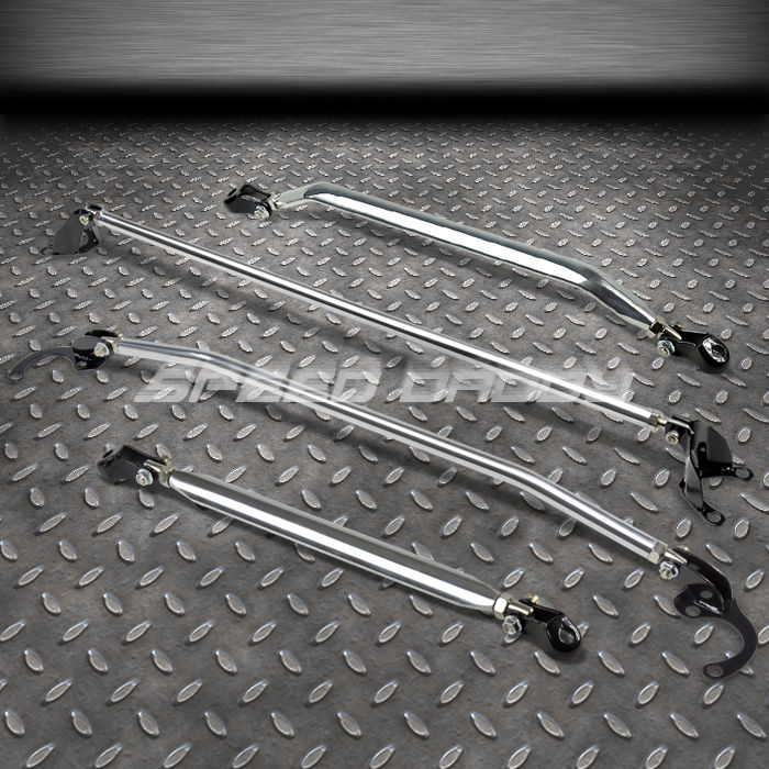4PC ALUMINUM FRONT+REAR UPPER+LOWER STRUT BARS/BRACE 9600 HONDA CIVIC