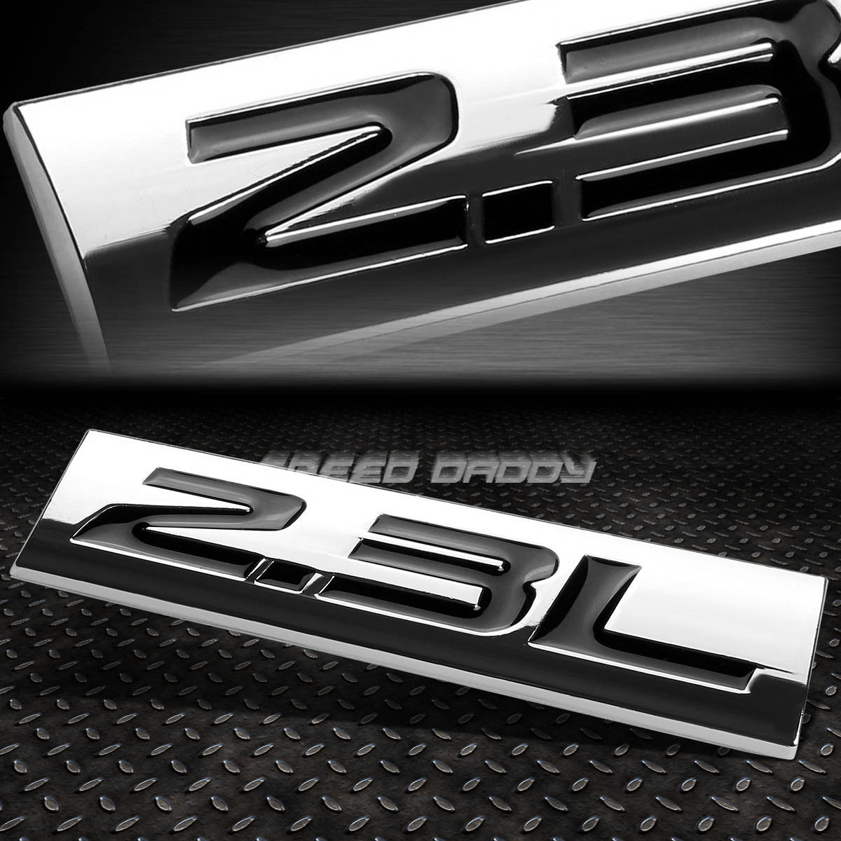 3M TAPE ON METAL EMBLEM DECAL LOGO TRIM BADGE POLISHED BLACK TEXT HEAVY DUTY