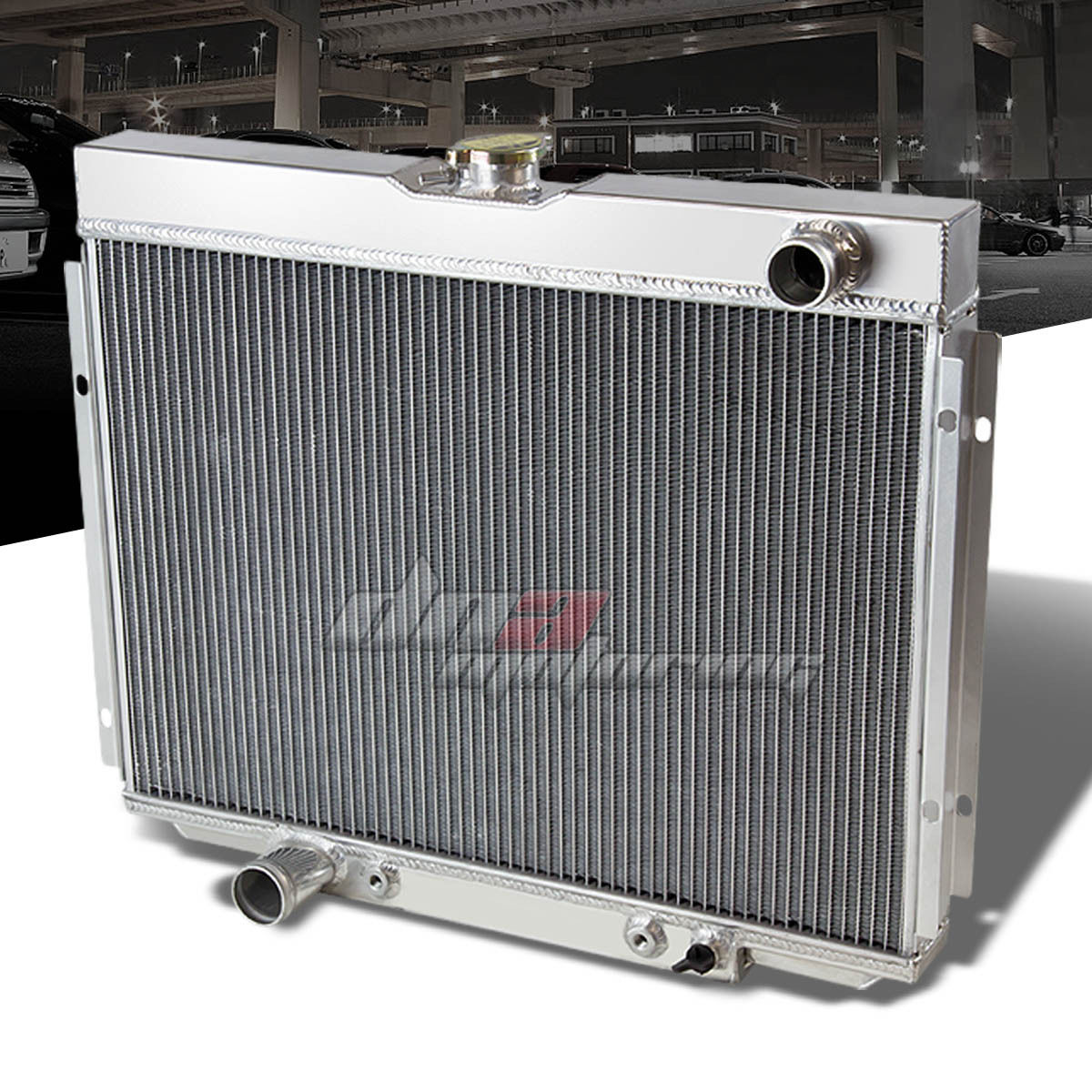3-ROW//CORE ALUMINUM RACING RADIATOR FOR 67-70 FORD MUSTANG//FALCON//FAIRLANE V8