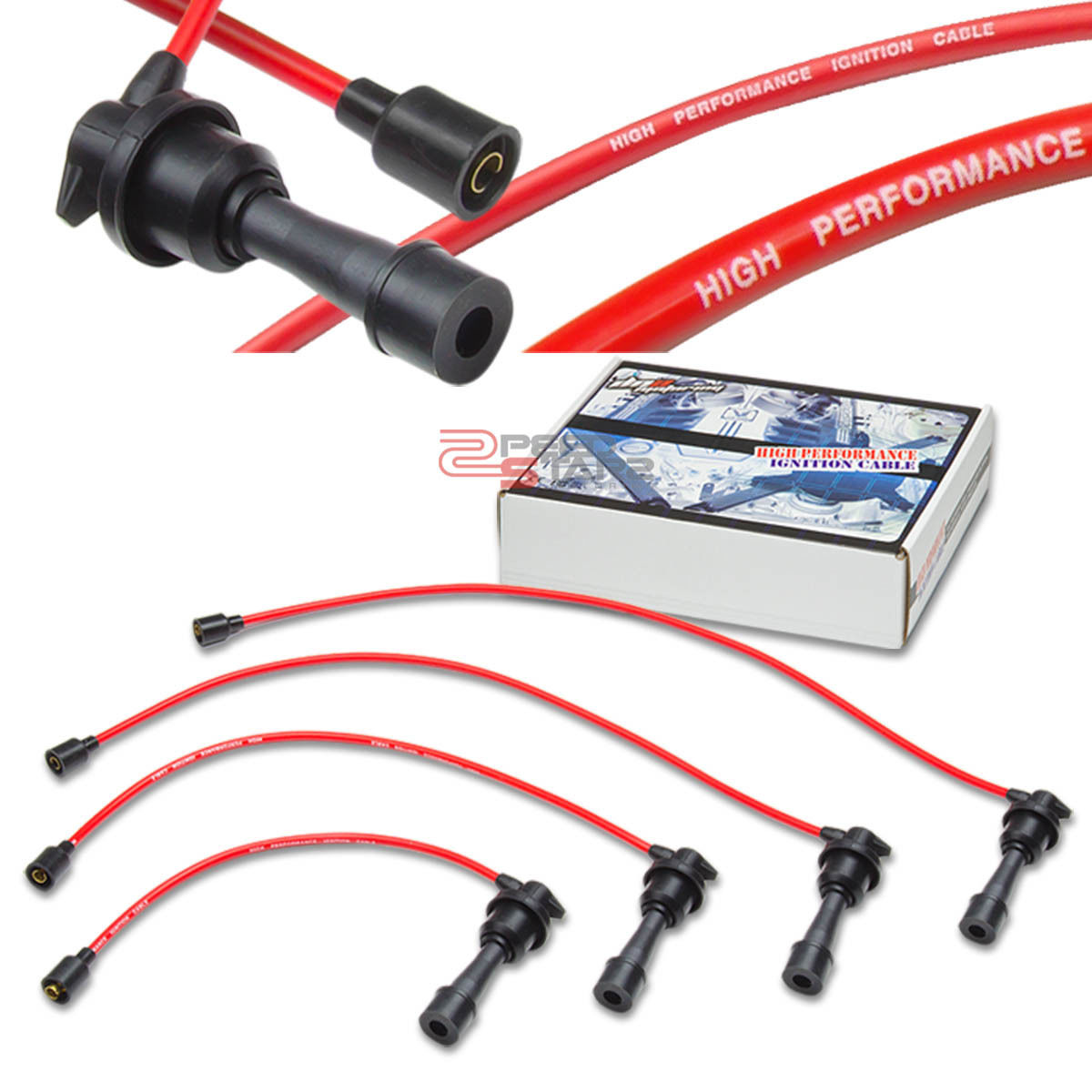 ECLIPSE 3G 4G64 8MM SPARK PLUG SUPPRESSION CORE WIRES ENGINE IGNITION