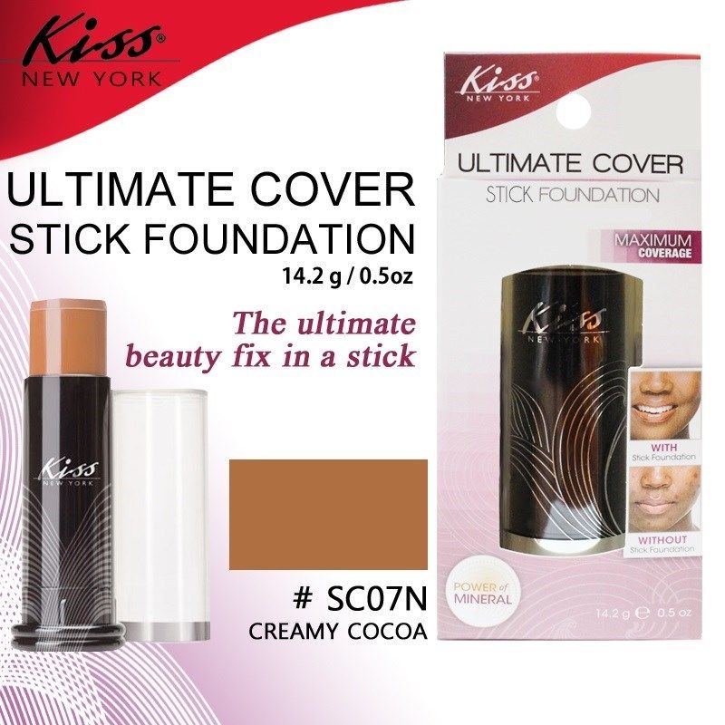 KISS NEW YORK ULTIMATE COVER STICK FOUNDATION MAXIMUM COVERAGE