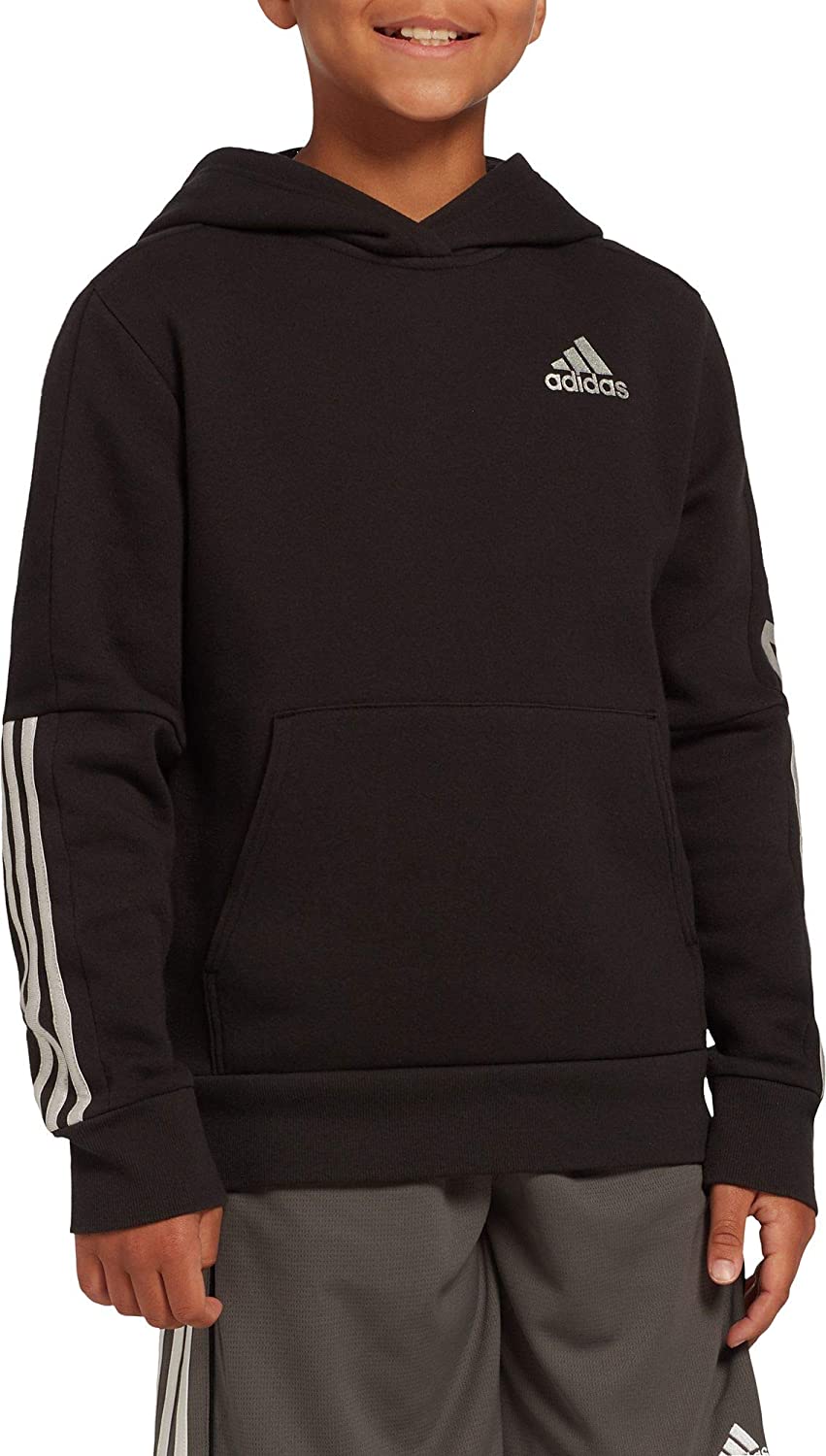 adidas three stripe pullover hoodie