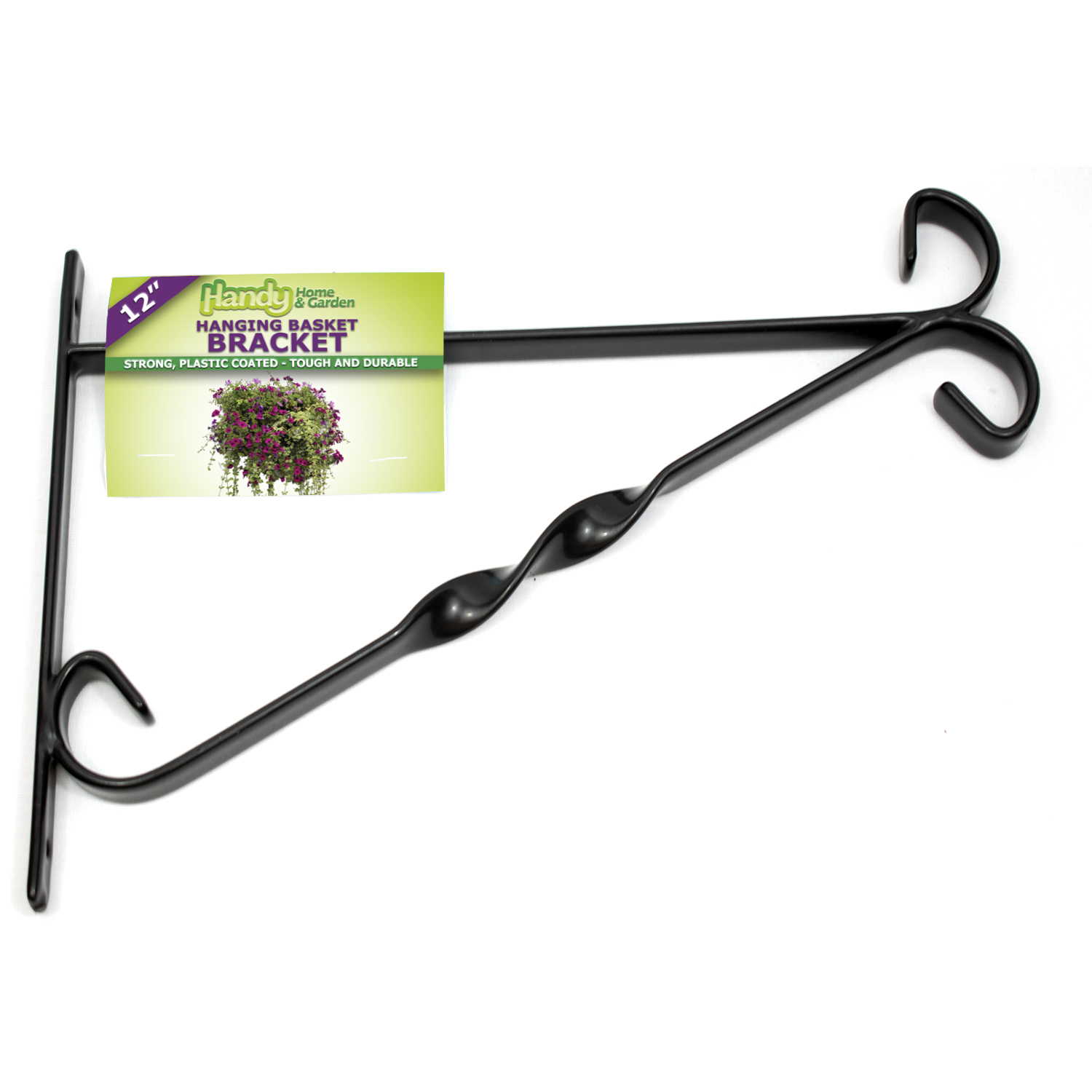 Hanging Basket Brackets Metal 10" 12" 15" or 16" Strong Outdoor Wall