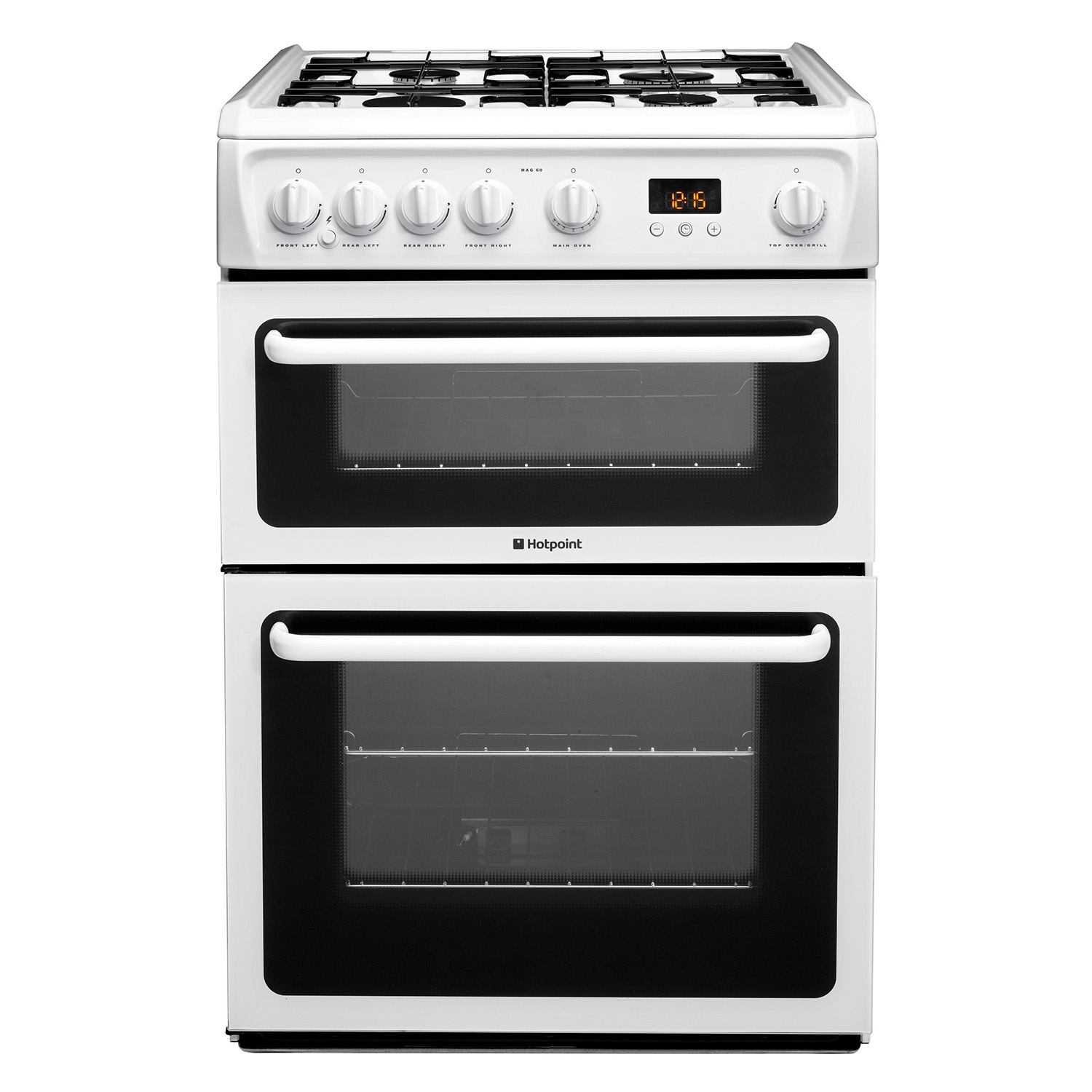 Hotpoint HAG60P Double Oven Cooker White 5016108624098 eBay