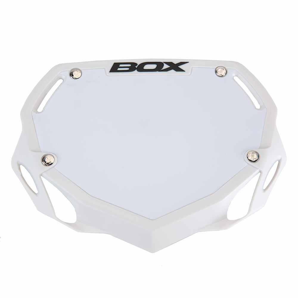 Chrome Box Phase 1 BMX Bike Bicycle Number Plate Small Silver