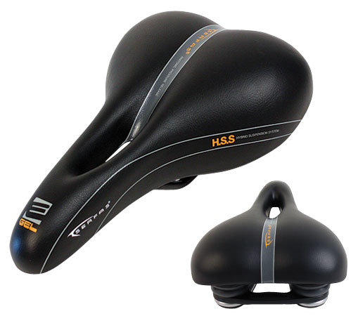 Serfas E-Gel Hybrid Bicycle Saddle with Cutout