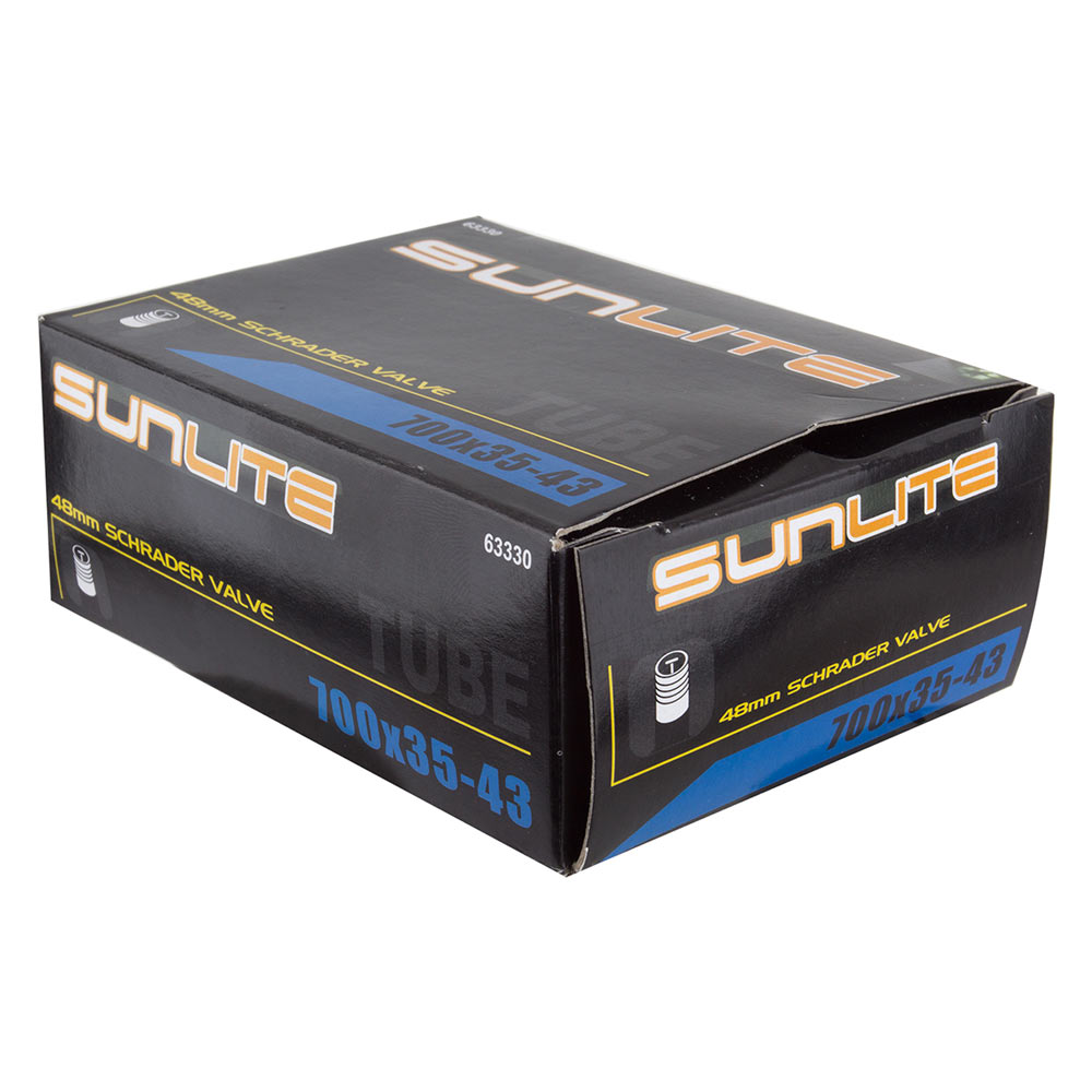 Sunlite Standard Schrader Valve Tube 700 X 35-43c//48mm Valve