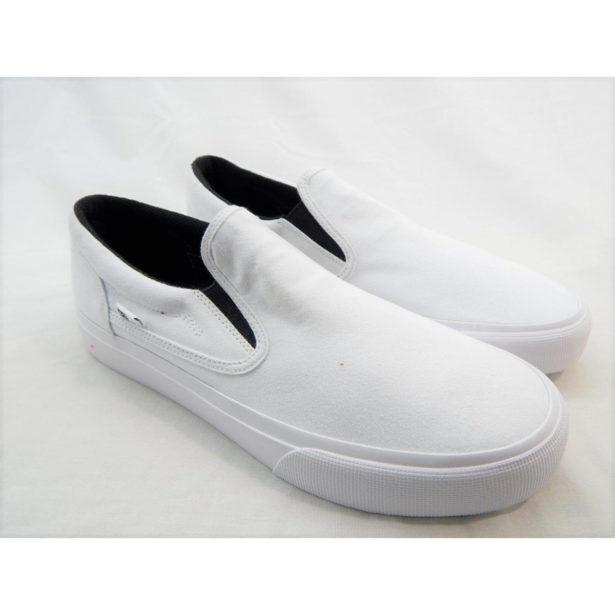 DC Trase Men's White SlipOn TX Skate Shoes 10M eBay