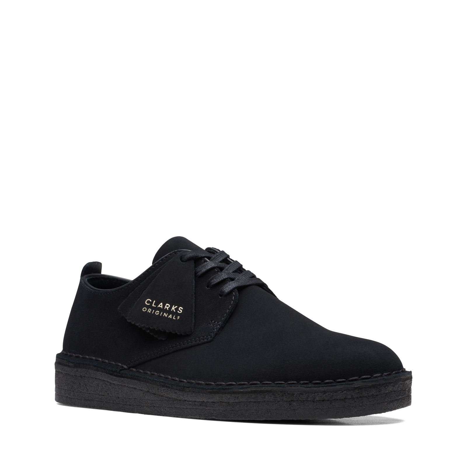 靴 Clarks Originals Black Suede Shoes Clarks Coal London 26171744 Mens Black Oxfords & Lace Ups Casual