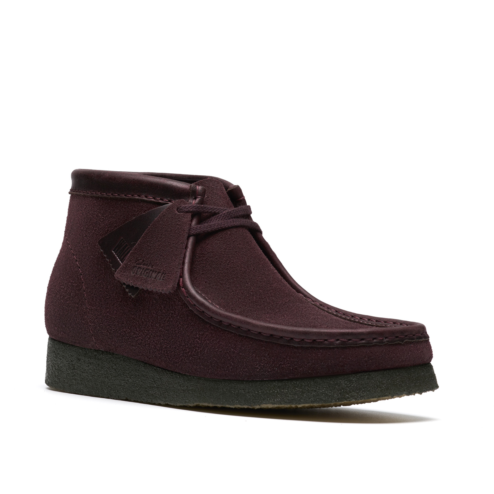Clarks Wallabee Boot 26182751 Mens Red Suede Lace Up Chukkas Boots