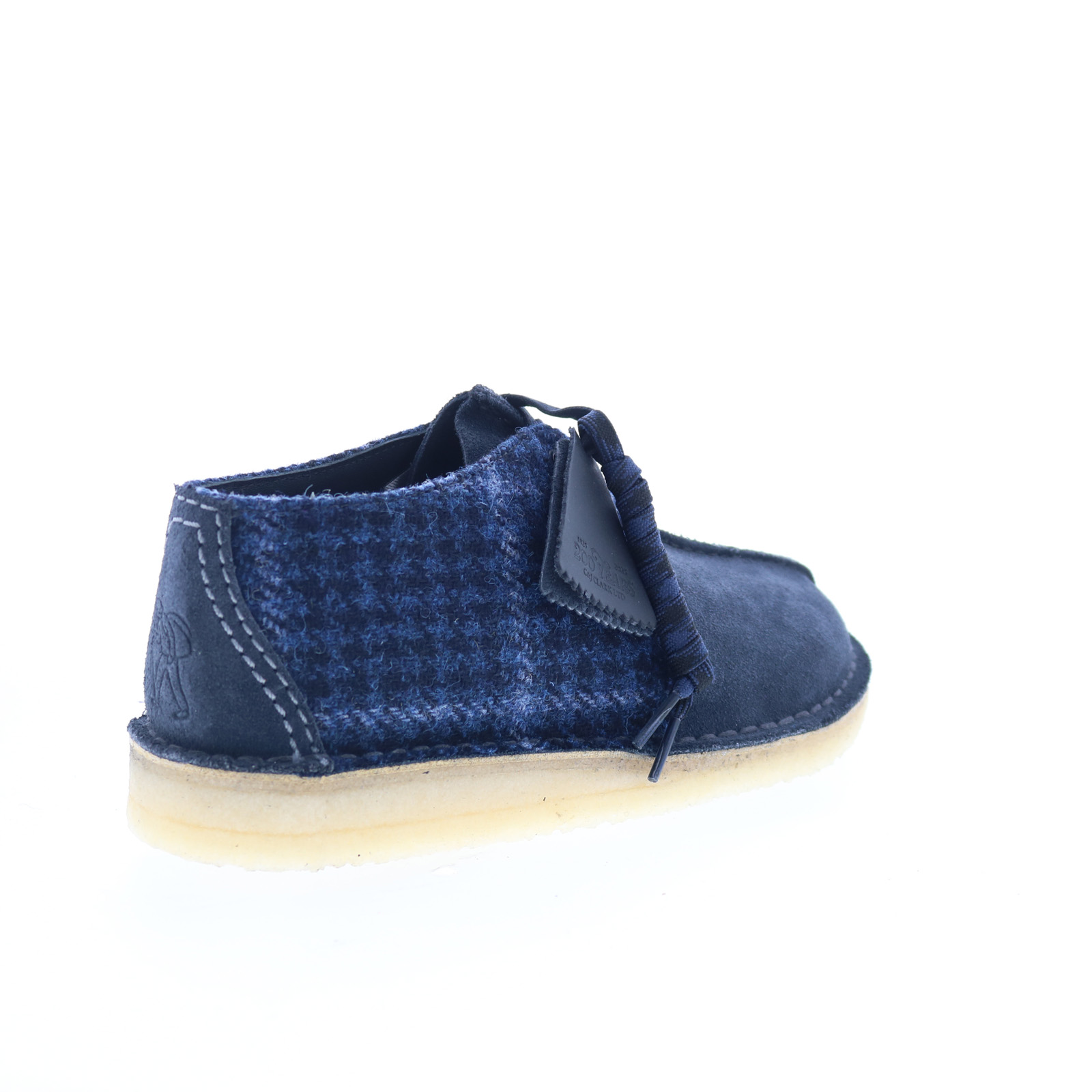 Clarks Desert Trek 26183779 Mens Blue Suede Oxfords & Lace Ups