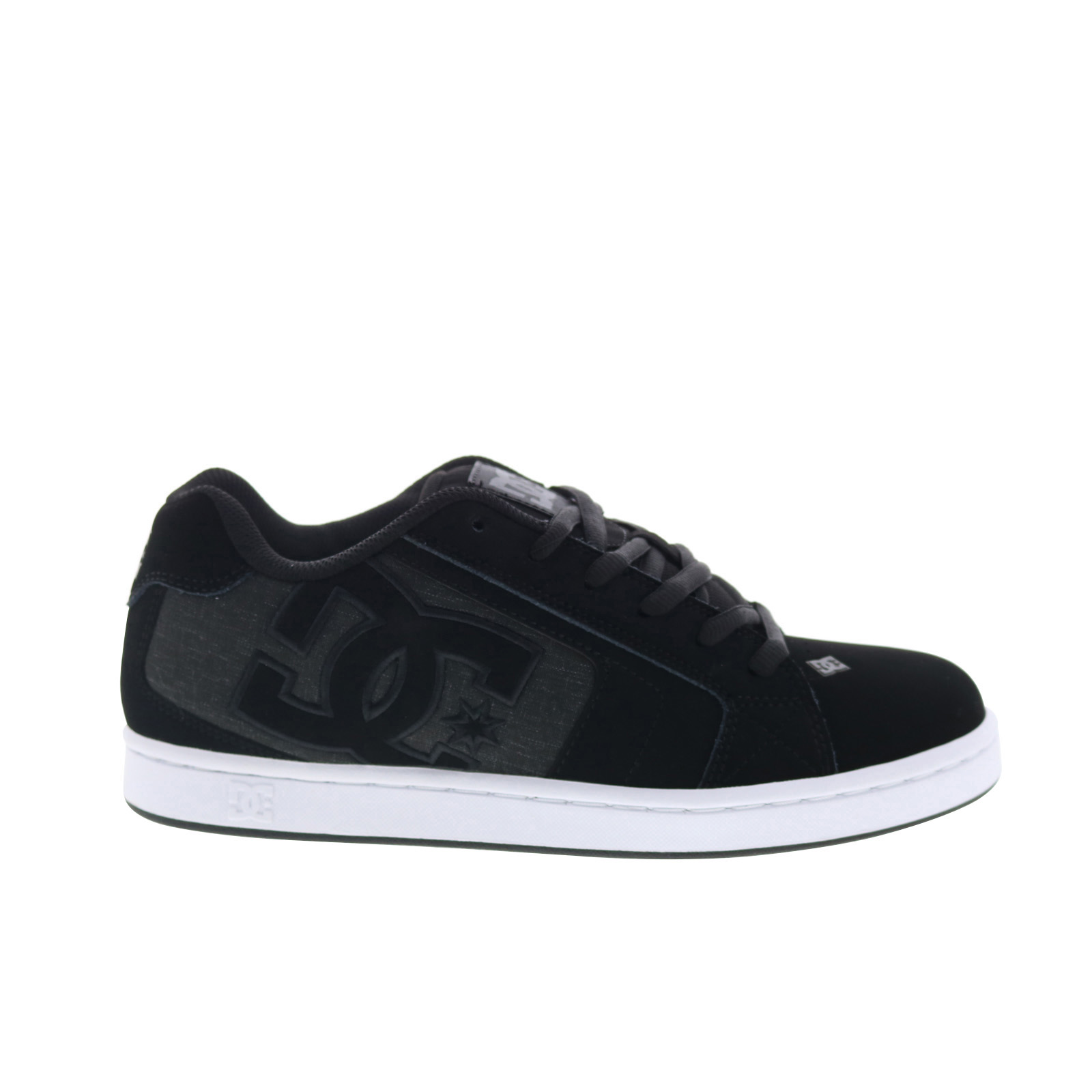 DC Net 302361-XKWK Mens Black Nubuck Lace Up Skate Inspired Sneakers Shoes 18