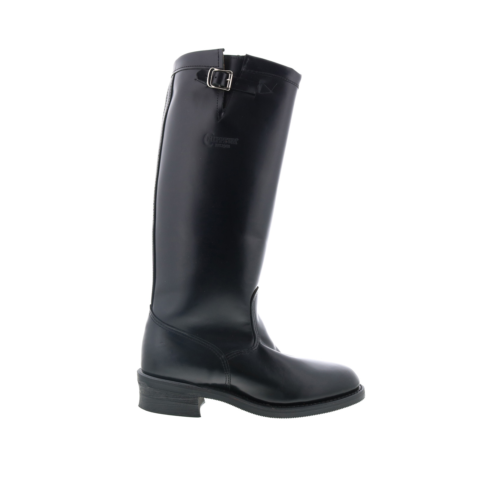 ビーハイブオールガラスビンテージ Chippewa Baden Trooper Made In USA 71419 Mens Black Motorcycle