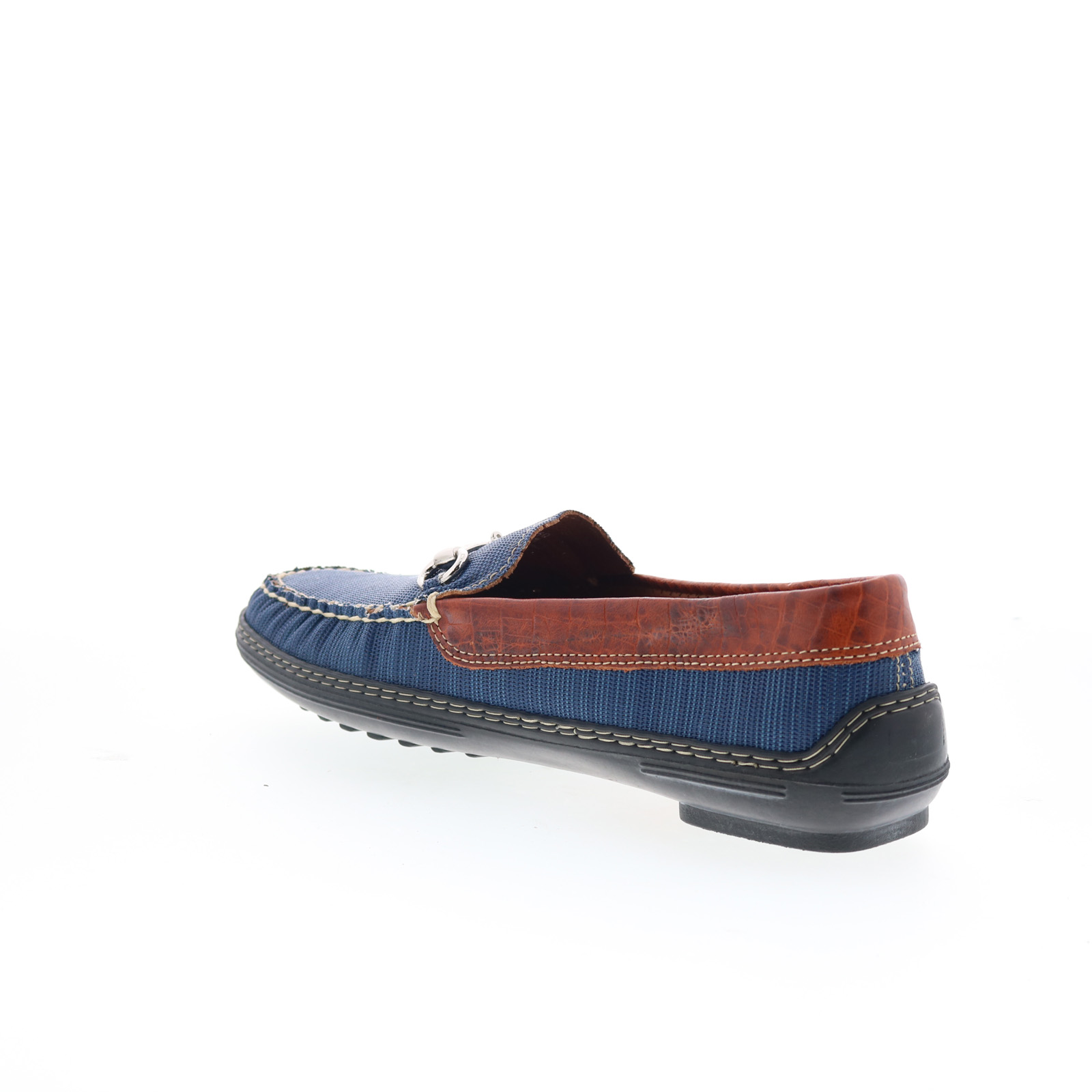 T.B. Phelps Mens Mesh Horse Bit Driver Blue Shoes (NWT) T.B. Phelps Traditions Mesh Horse Bit 718-59 Mens Blue  main image 3