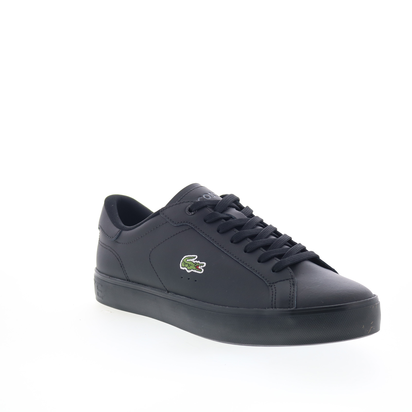 LACOSTE ブラック メンズシューズ Lacoste Powercourt Graphic 225 1 SMA Mens Black Lifestyle Sneakers
