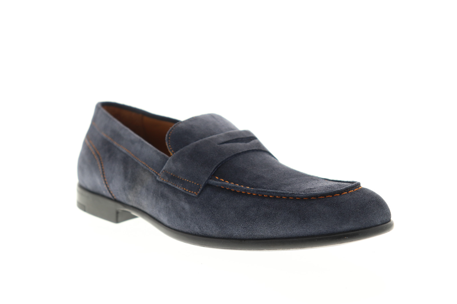 Bruno Magli Silas BM600231 Mens Blue Suede Loafers & Slip 