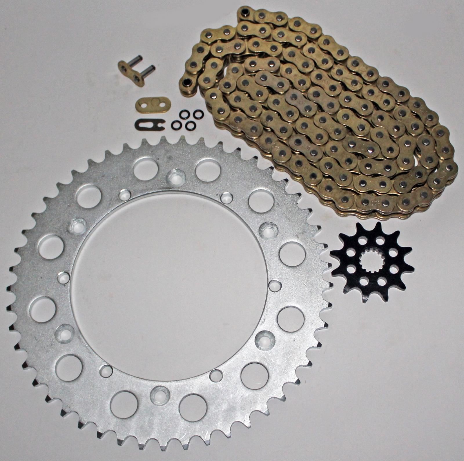 Yamaha YZ250 WR400F O Ring Chain and Sprocket 14//50 114L