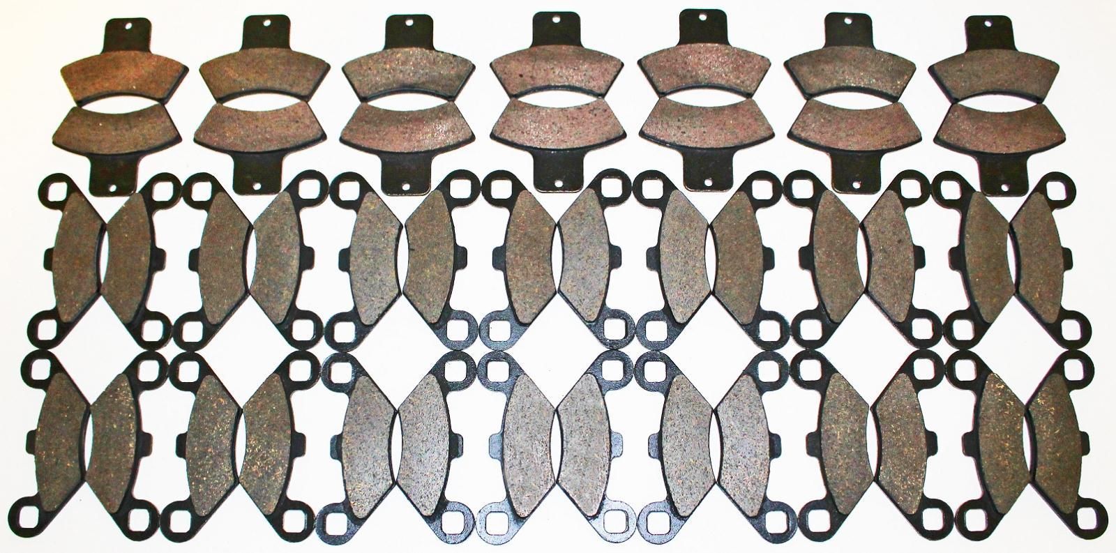 Front /& Rear Semi-Metallic Brake Pads 2000-2001 Polaris Magnum 325 2x4 /& 4x4