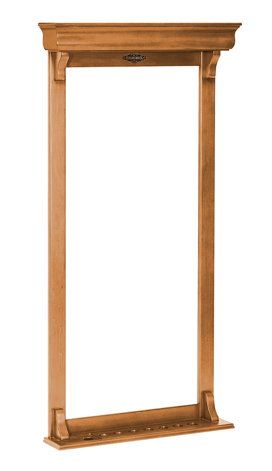 Brunswick Traditional Wall Mounted Pool/Billiard Cue Rack (Oak Stain