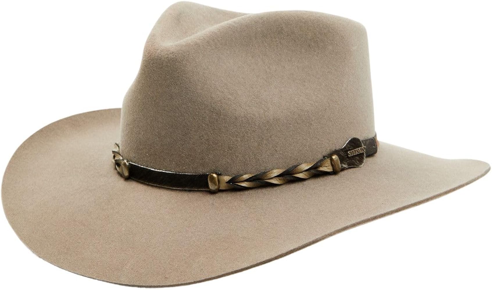STETSON far felt ハット Stetson 4x Drifter Stone Buffalo Felt Pinched Front Cowboy