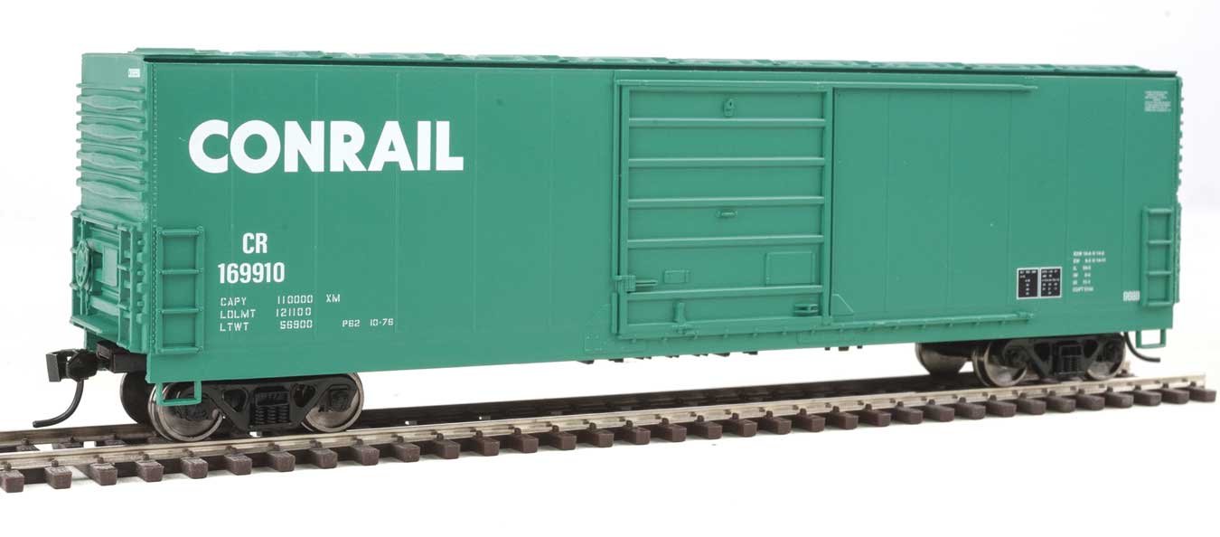 Walthers HO Scale 50' Evans SmoothSide Boxcar Conrail/CR (Jade Green