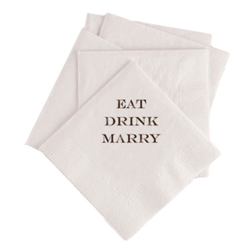 100 Custom Printed Bar Mitzvah Paper Napkins Beverage Cocktail