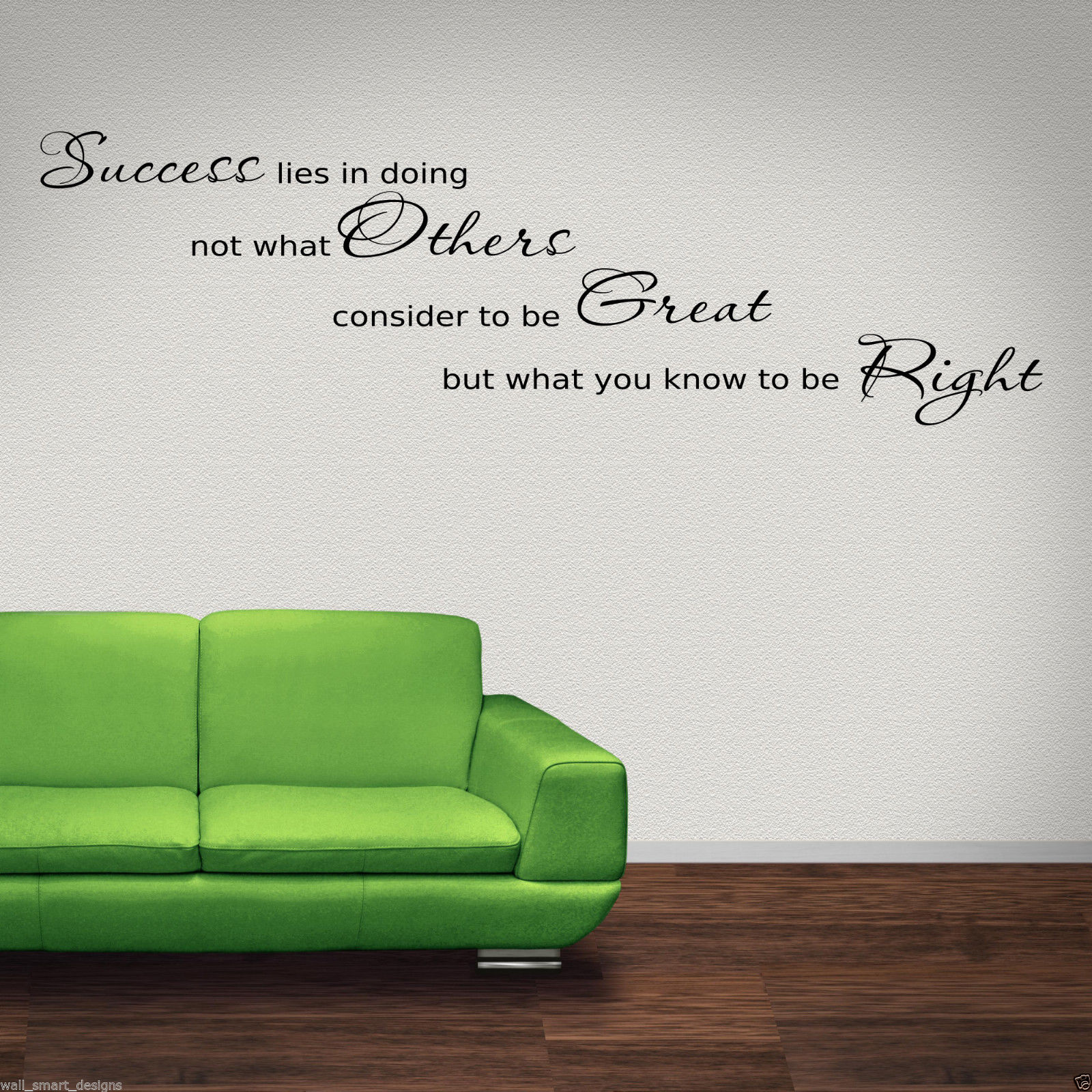 SUCCESS OFFICE Wall Art Sticker Hall Lounge Quote Decal Mural Stencil ...