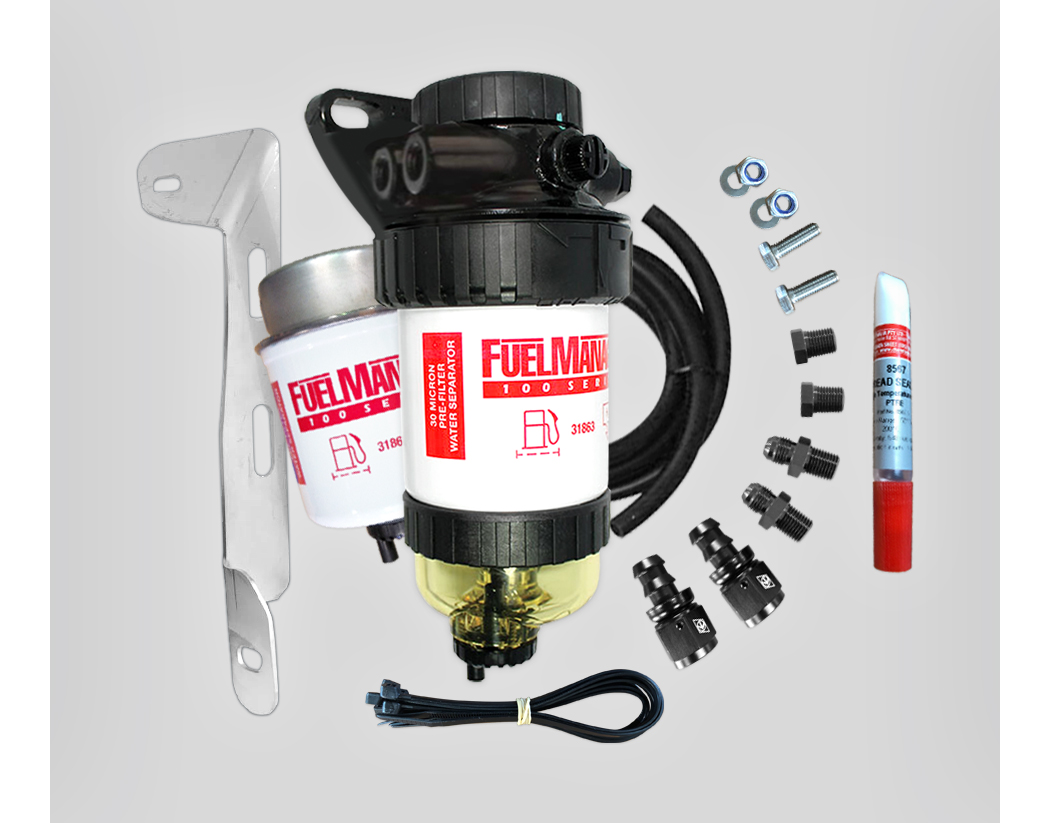Fuel Manager Pre Filter Kit for Isuzu DMAX 201317 3.0L 4JJ1TC Dual