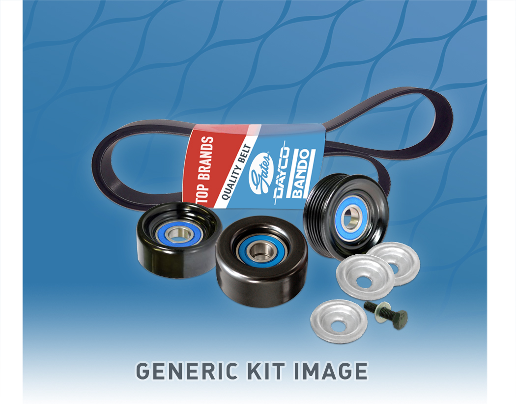 Belt & Pulley Kit for Toyota Hilux 2.7L 4Cyl. 2TRFE Petrol TGN16R 4X2