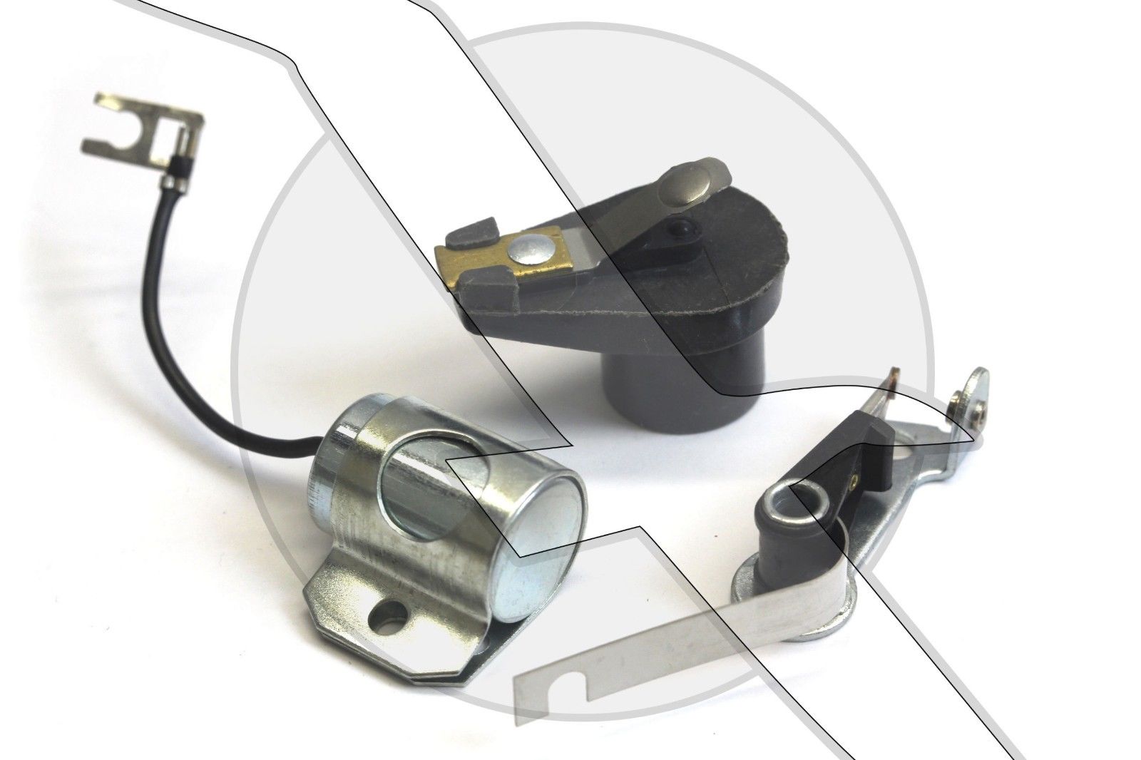 140/4 Cyl Tune Up Kit Points Condenser Rotor Mercruiser OMC Cobra .