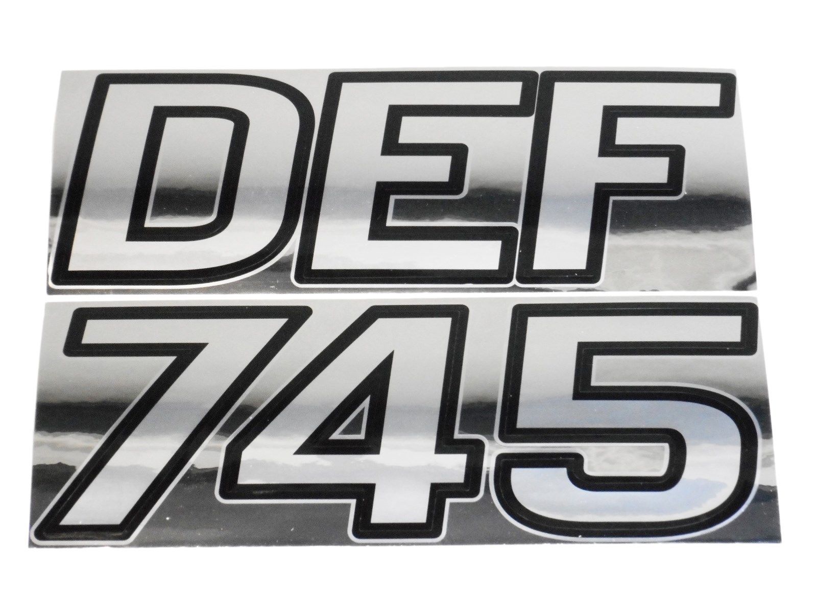 Boat Jetski Registration Numbers Pontoon Style Domed Decal 16 Pcs Solid Chrome